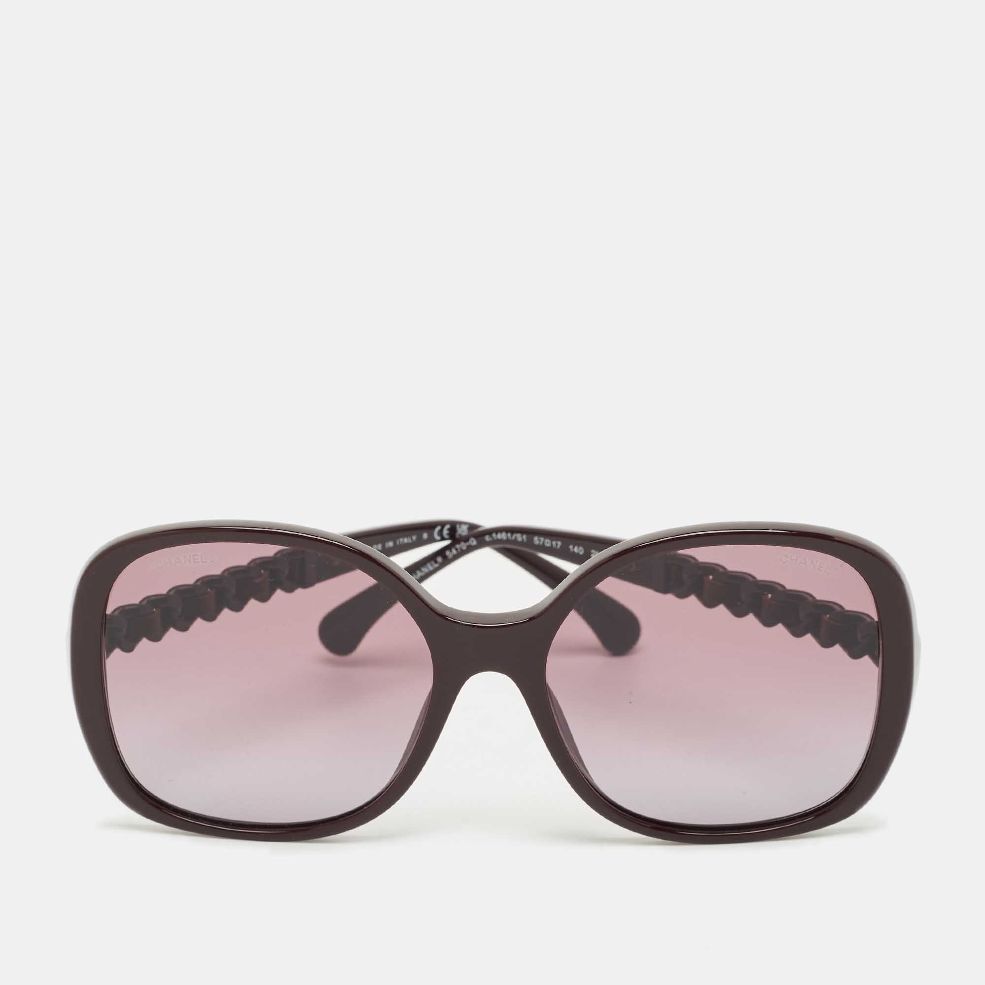 

Chanel Burgundy Gradient 5470-Q Oversized Sunglasses