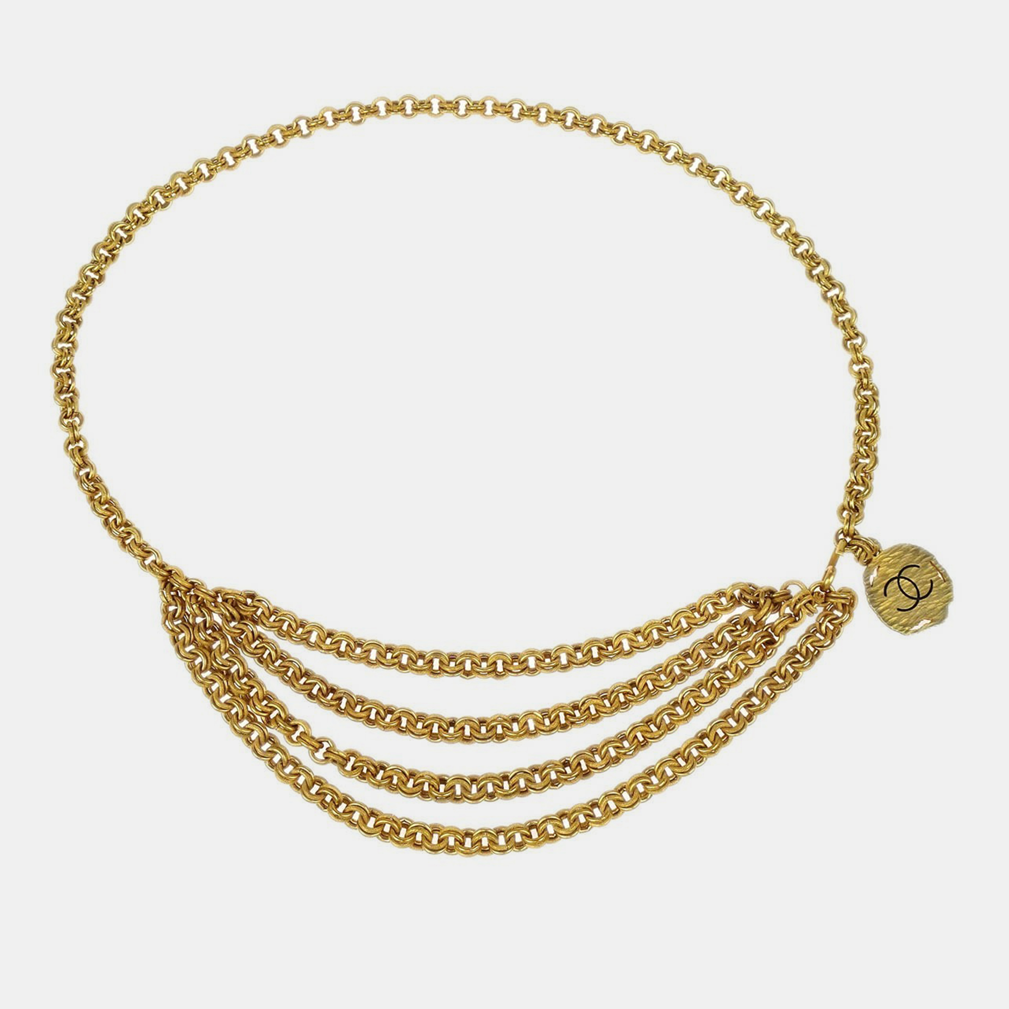 

Chanel Medallion Gold Small Chain Belt