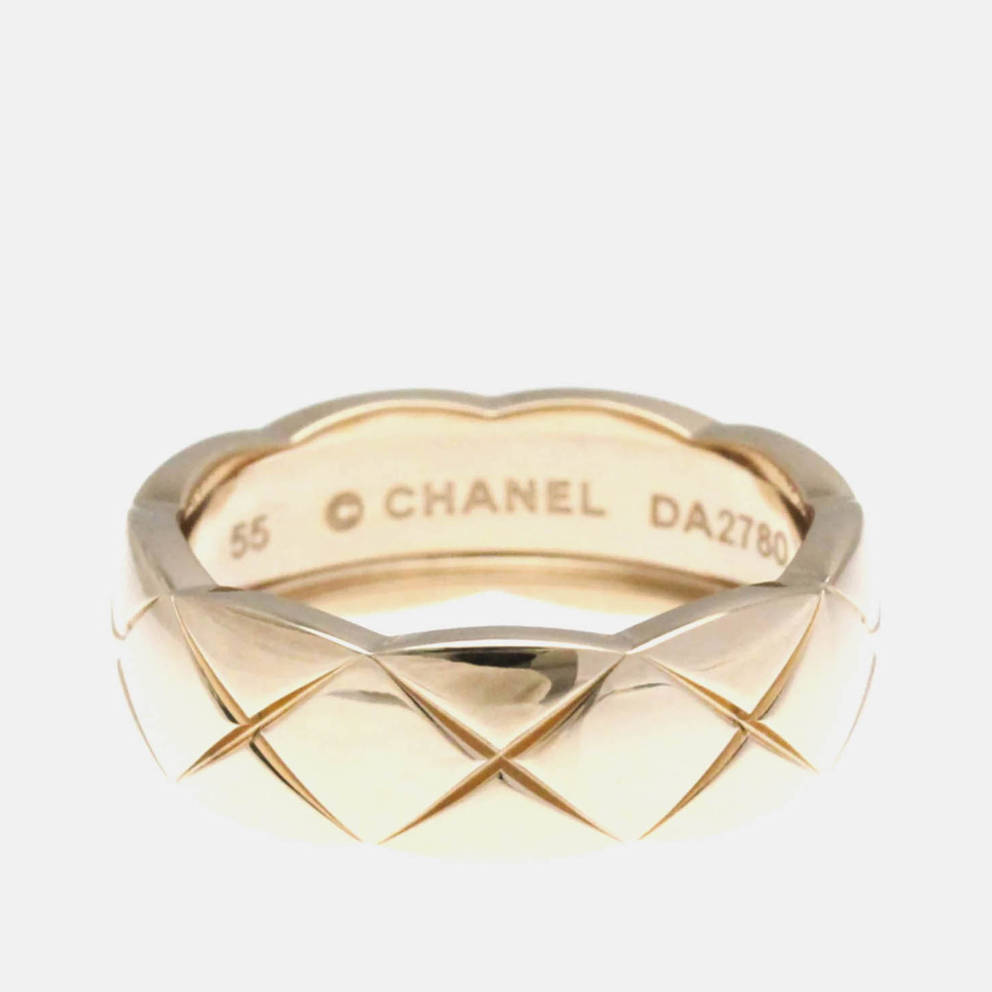 

Chanel Coco Crush Ring Medium Size Pink Gold 18K Ring