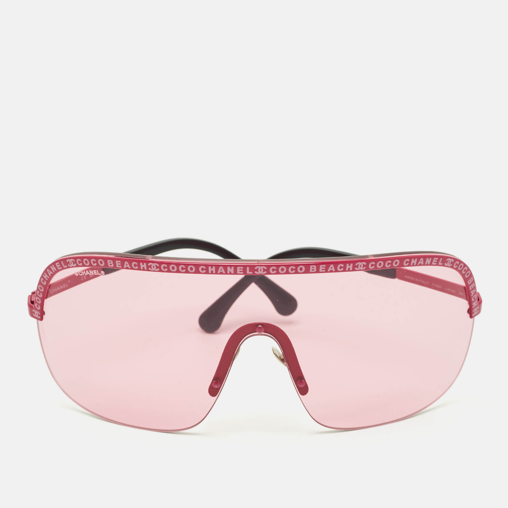 

Gucci Pink/Black 71537 Coco Beach Shield Sunglasses