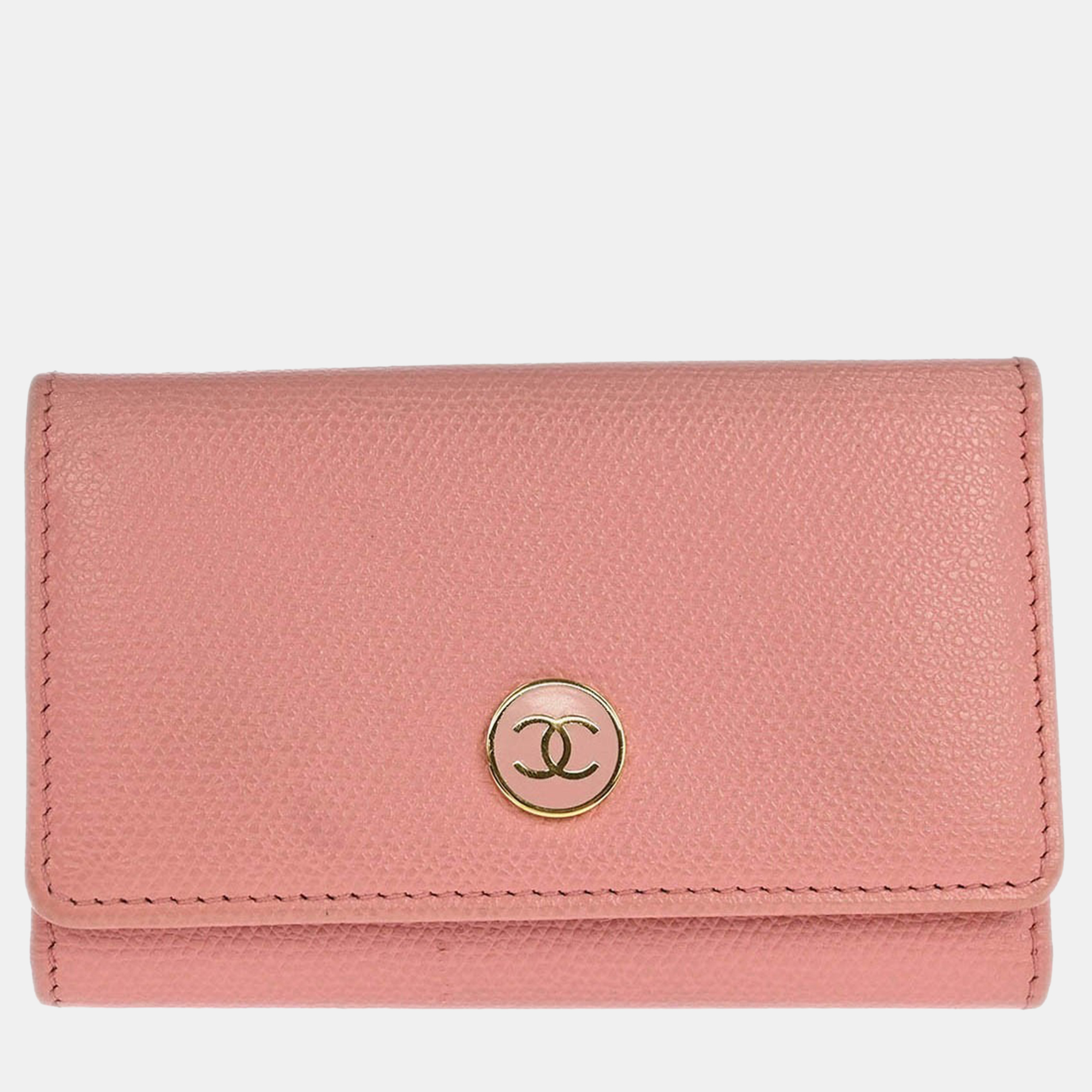 

Chanel Pink Calfskin Key Case Small