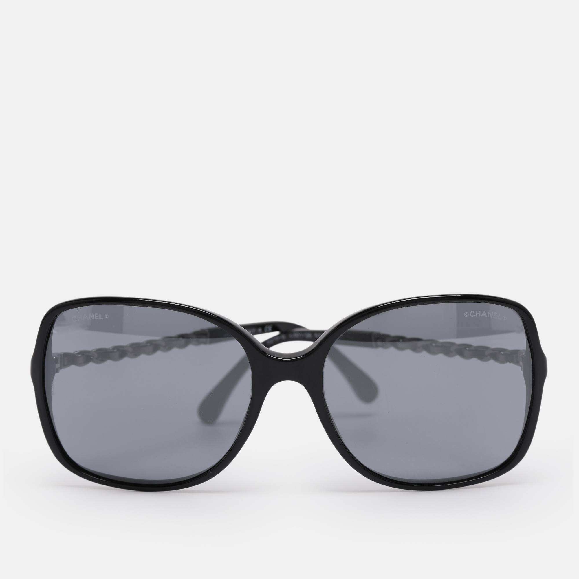 

Chanel Black 5210-Q Chain Detail Square Sunglasses