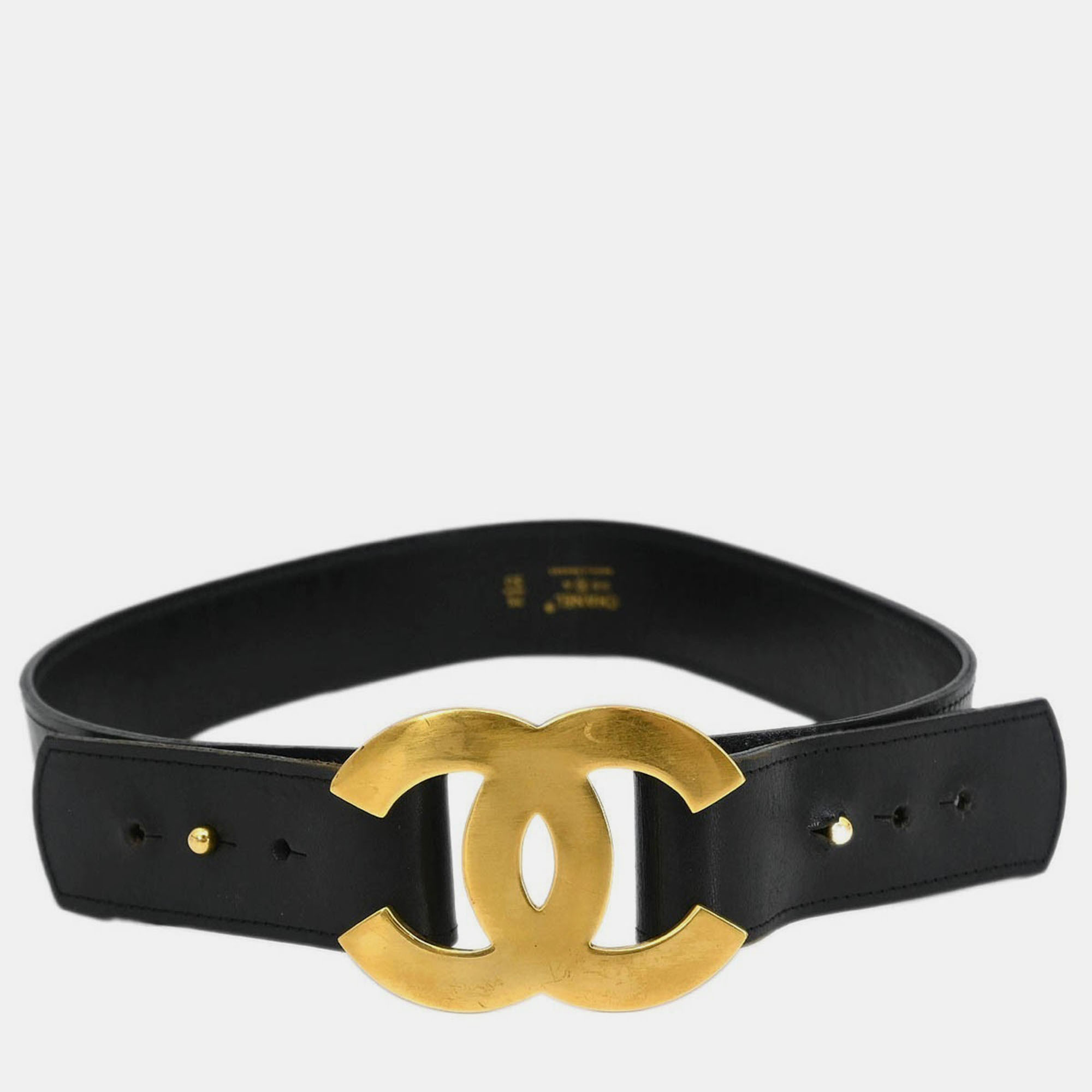 

Chanel Belt Black Gold 75/30 96A Small