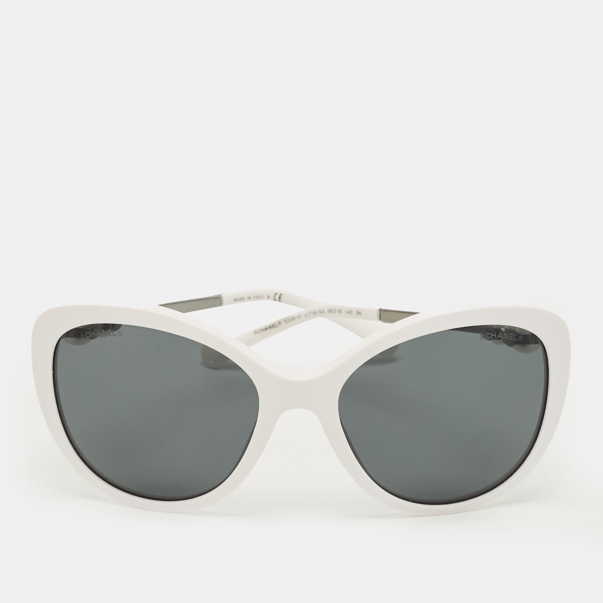 

Chanel White/Grey 5338 H CC Pearl Butterfly Sunglasses