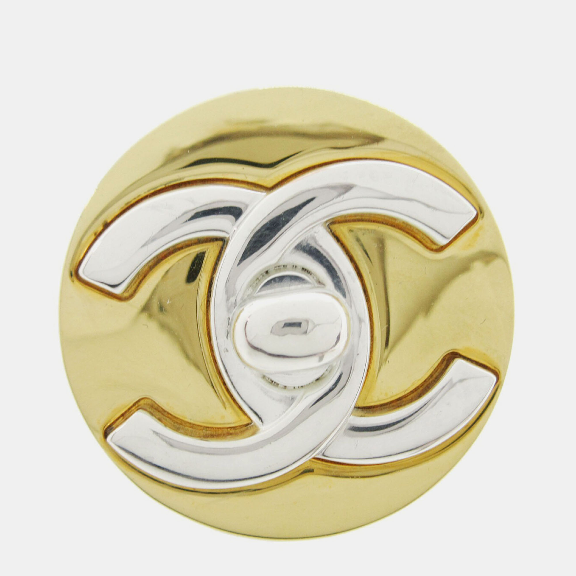 

Chanel Medallion Turnlock Brooch Pin Gold