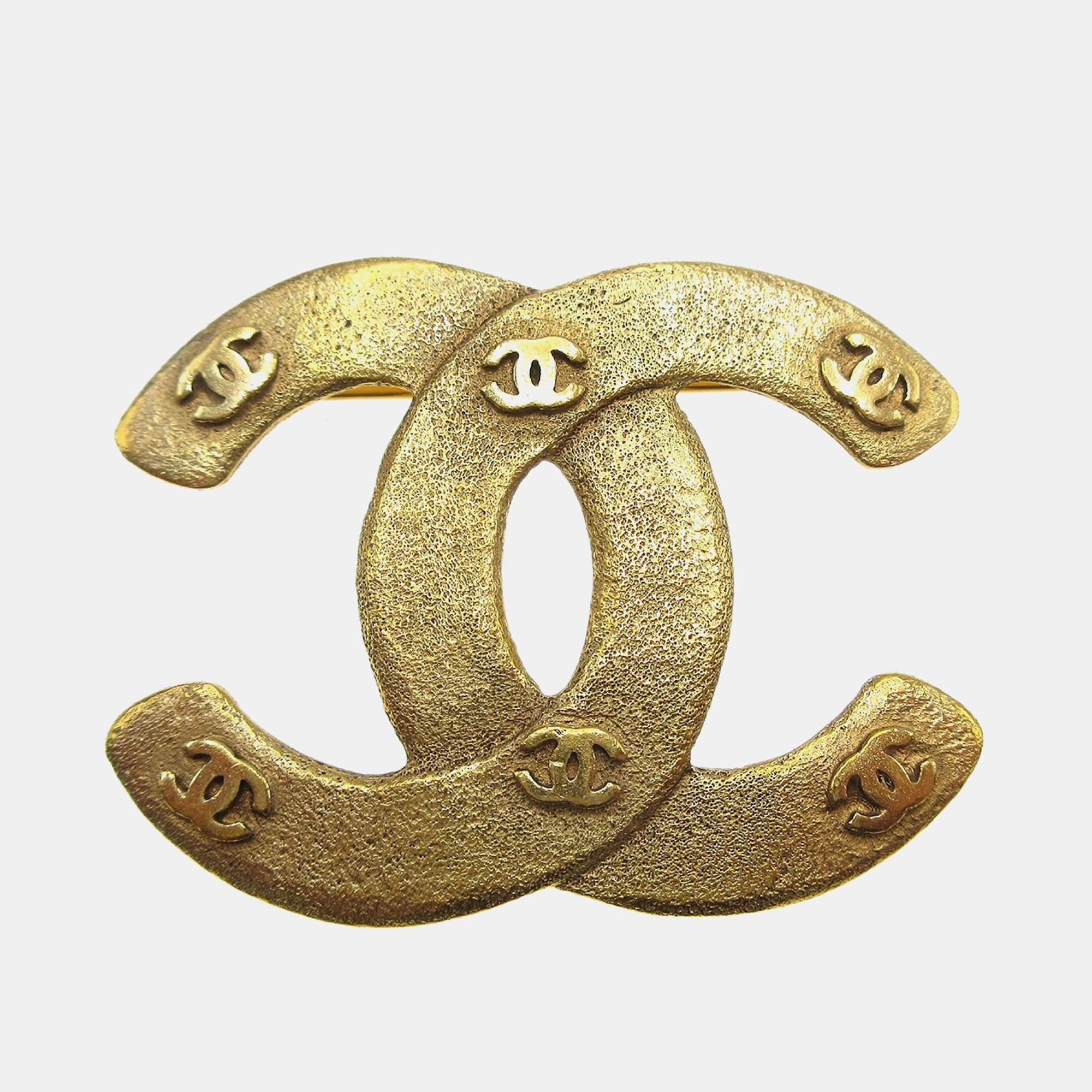 

Chanel Cc Brooch Pin Gold