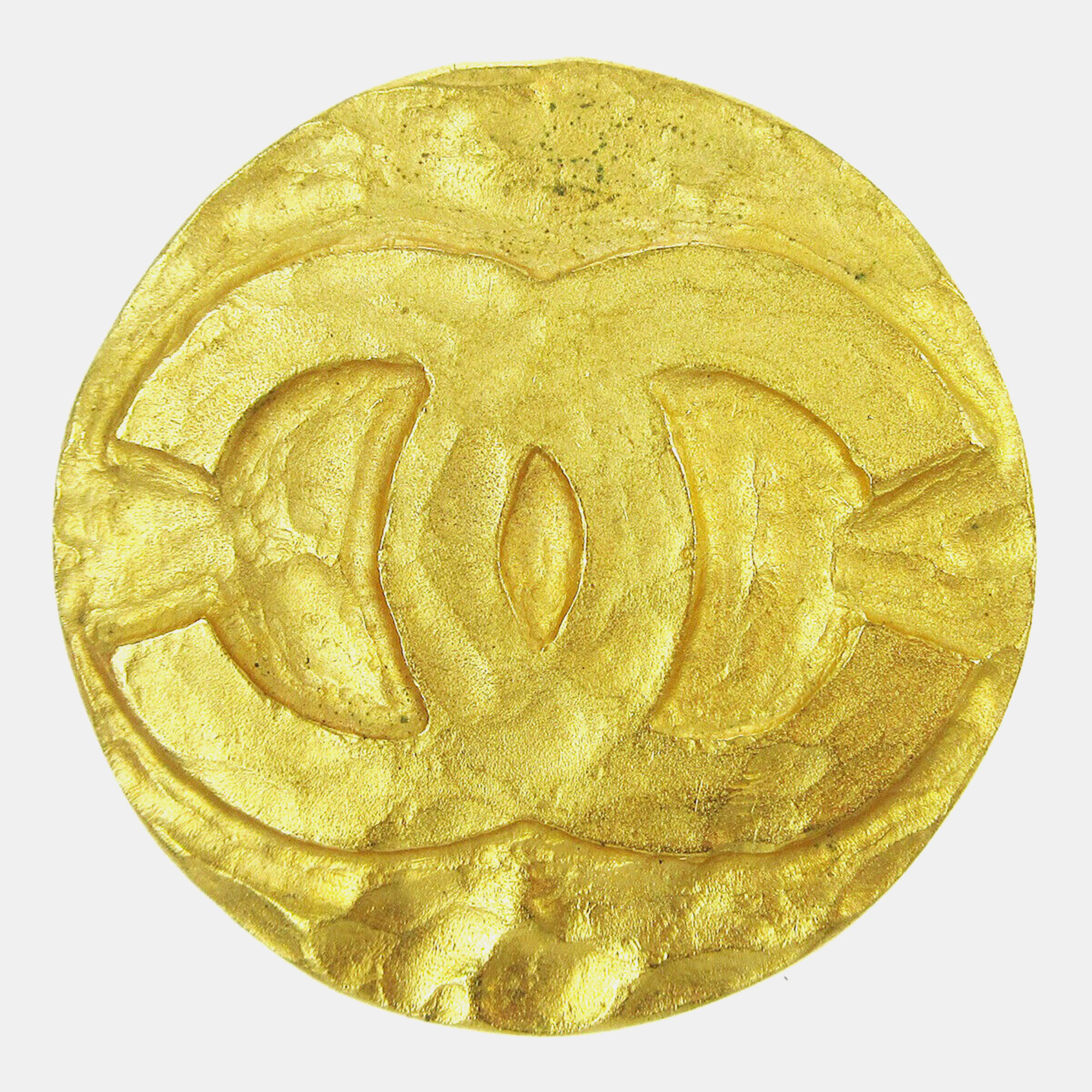 

Chanel Medallion Brooch Pin Gold