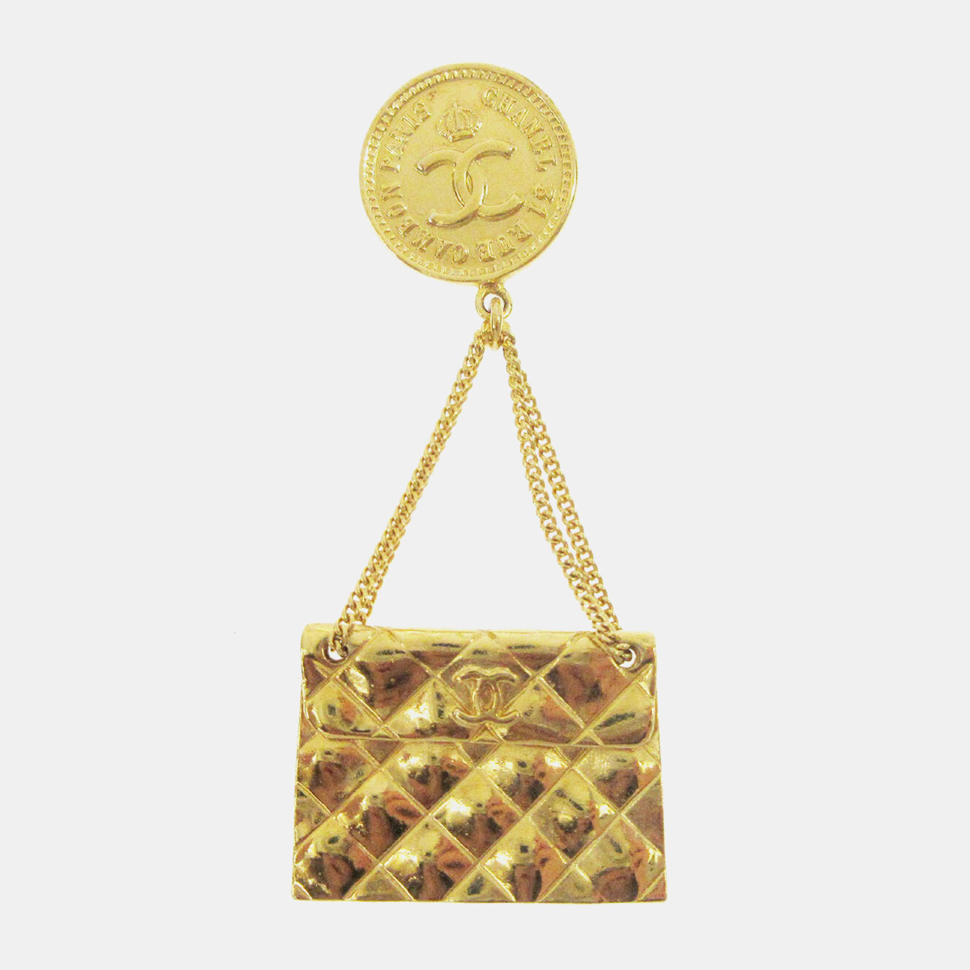 

Chanel Bag Brooch Pin Gold
