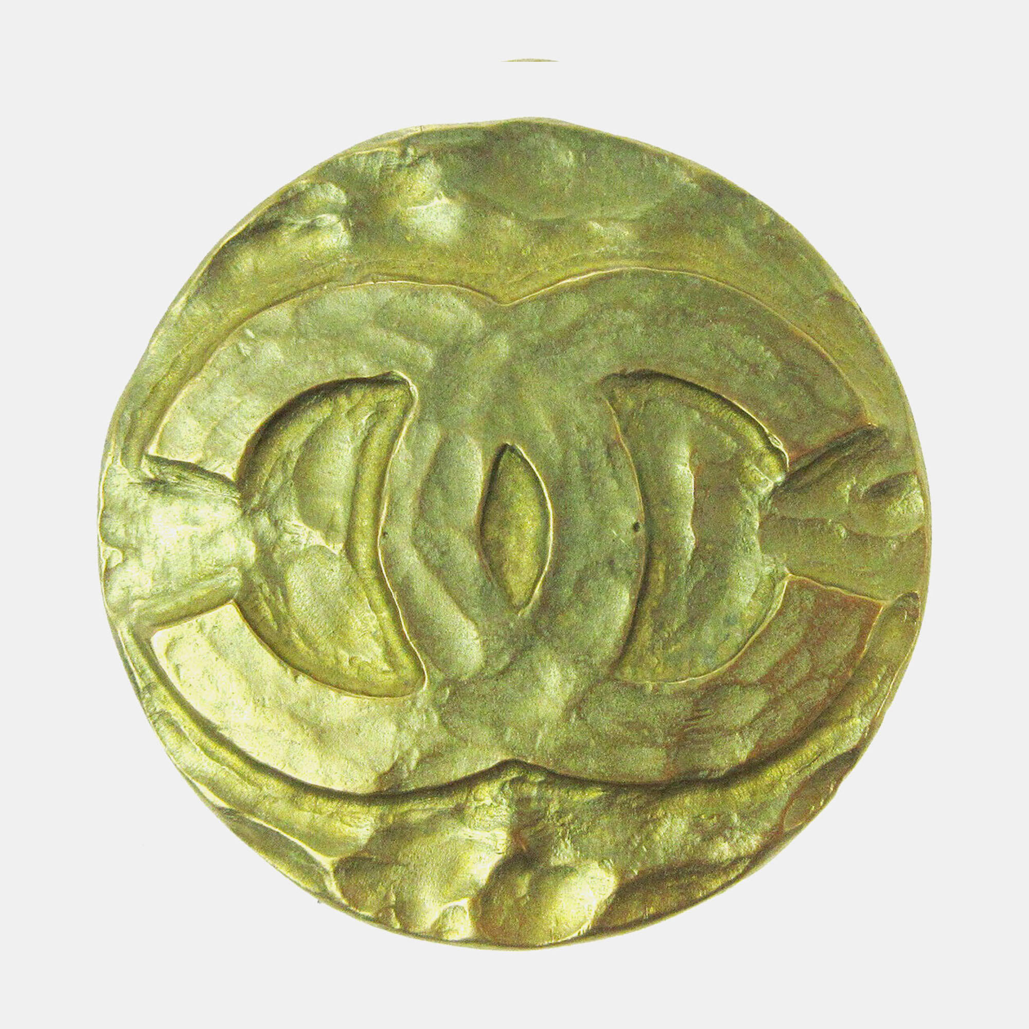

Chanel Medallion Brooch Pin Gold