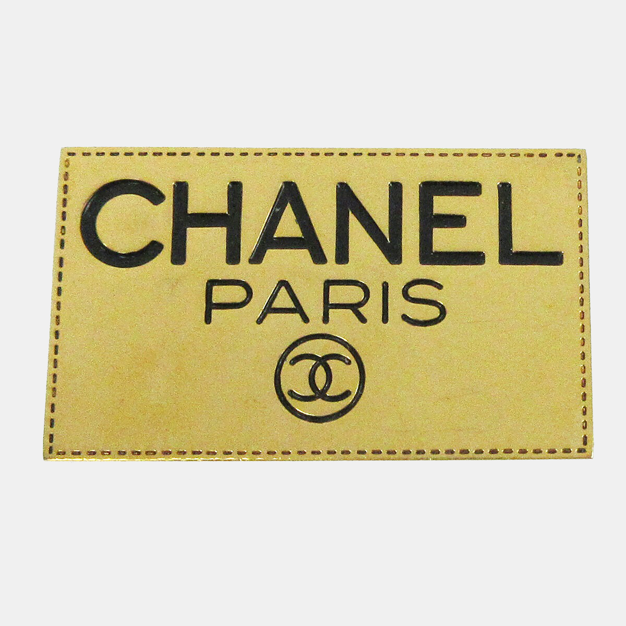 

Chanel Plate Brooch Pin Gold
