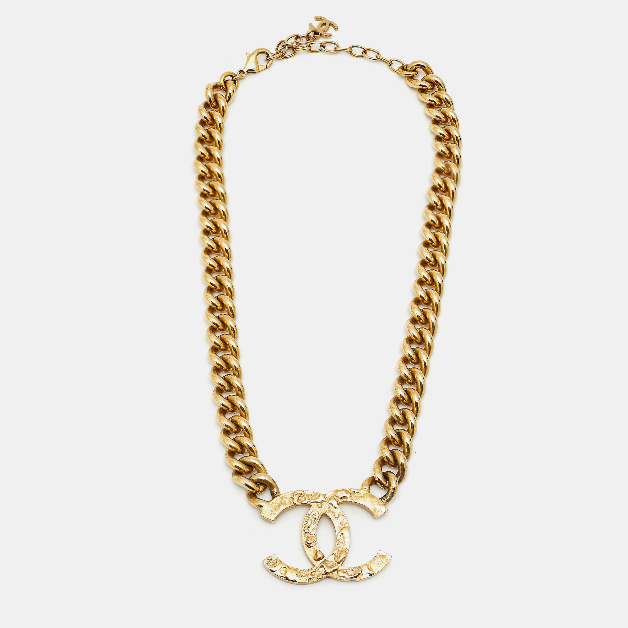 

Chanel CC Gold Tone Necklace