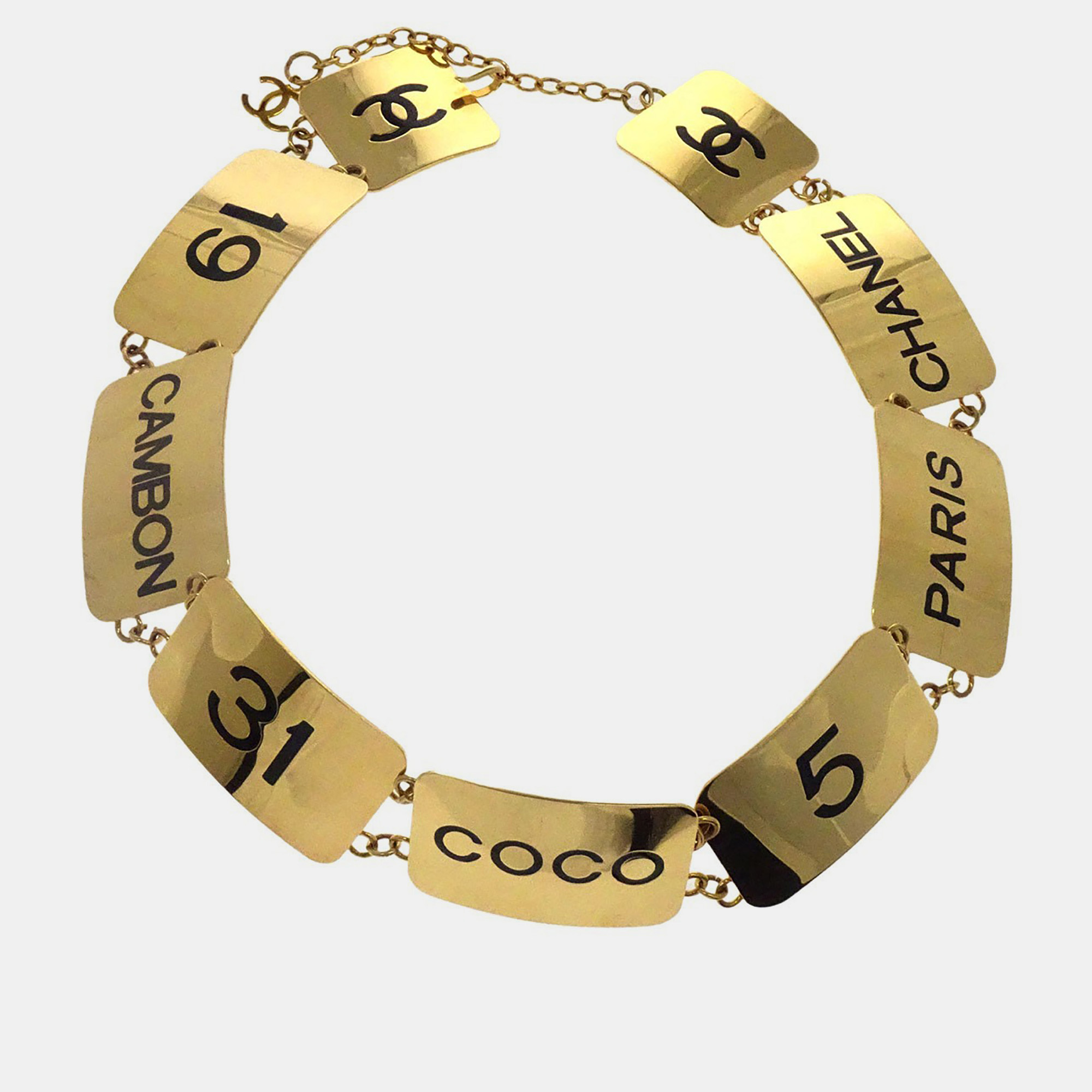 

Chanel Chain Belt Gold Small Good