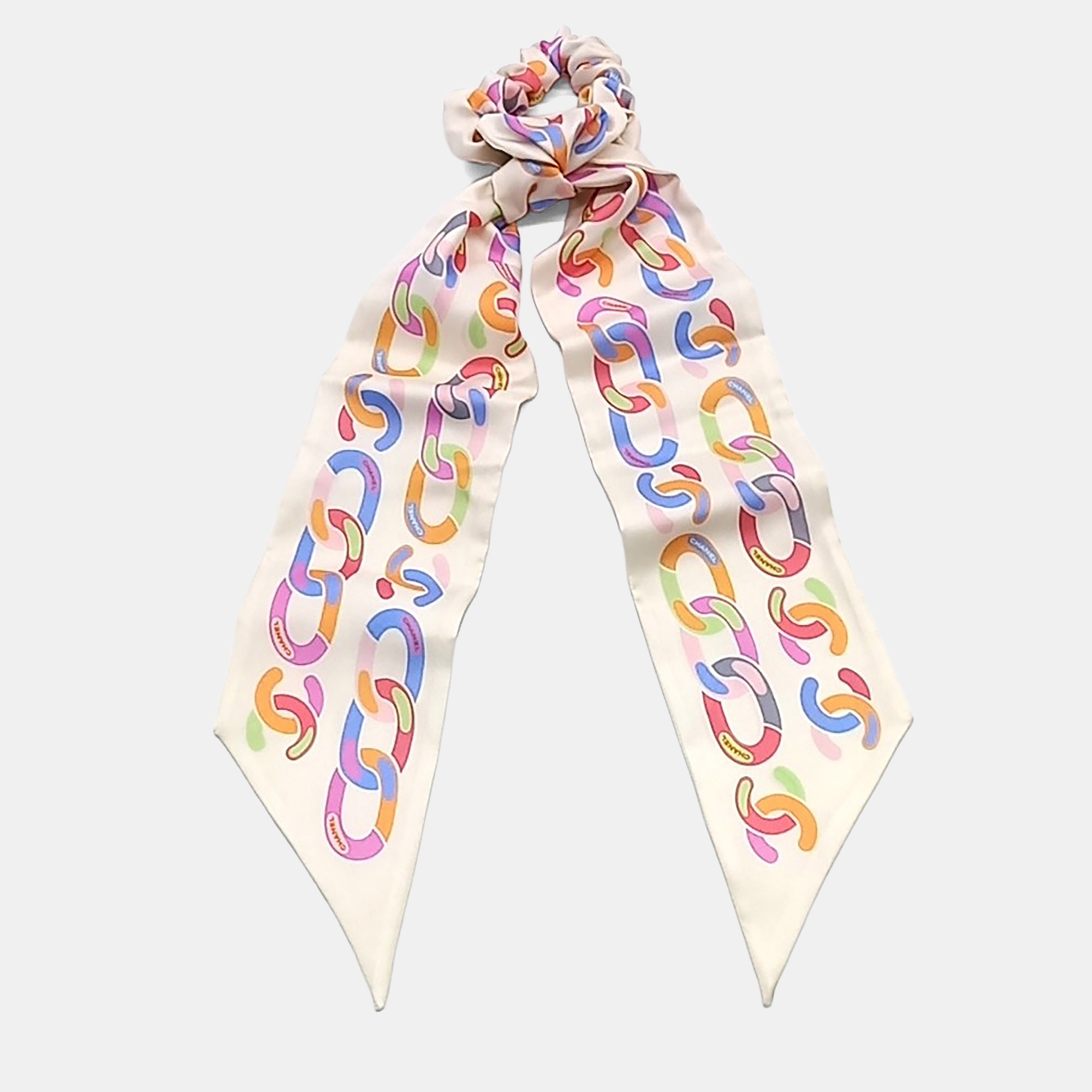 

Chanel Silk hair scrunchie, Multicolor