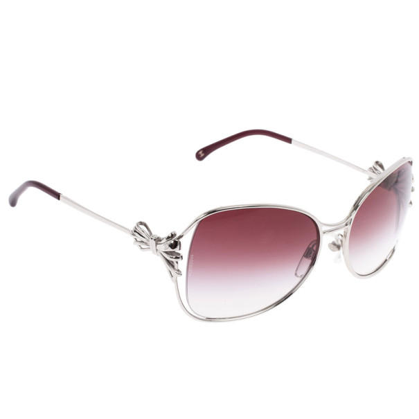 CHANEL Shield Runway Sunglasses 4215 Silver 407944