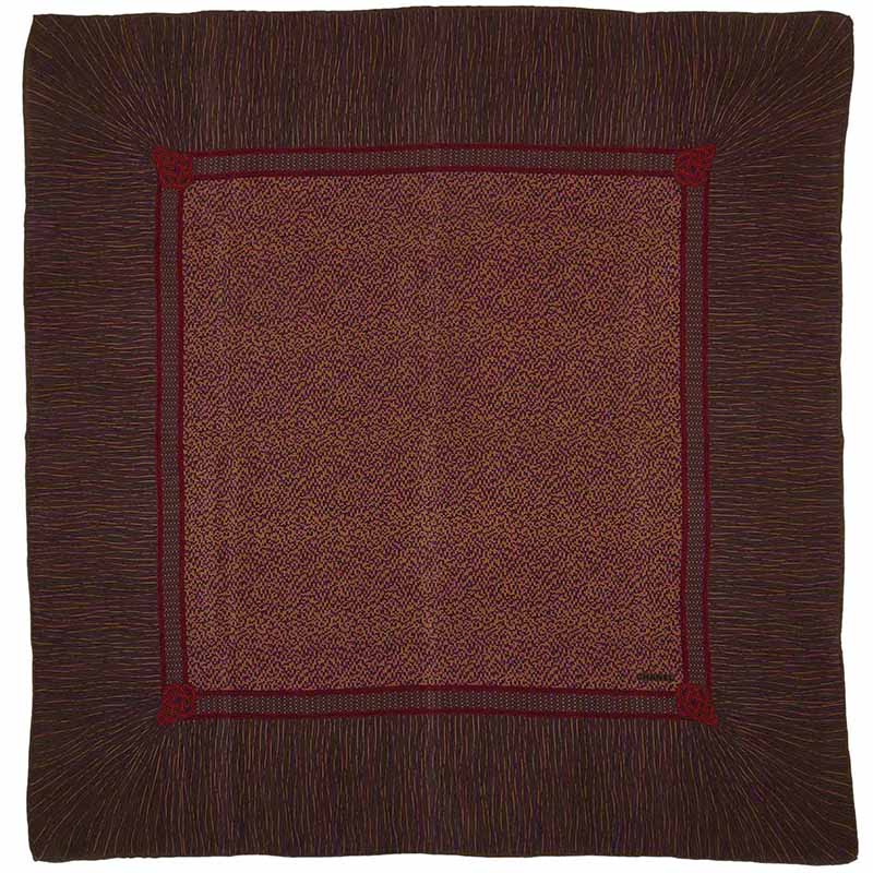 

Chanel Multicolor Printed Silk Scarf, Brown