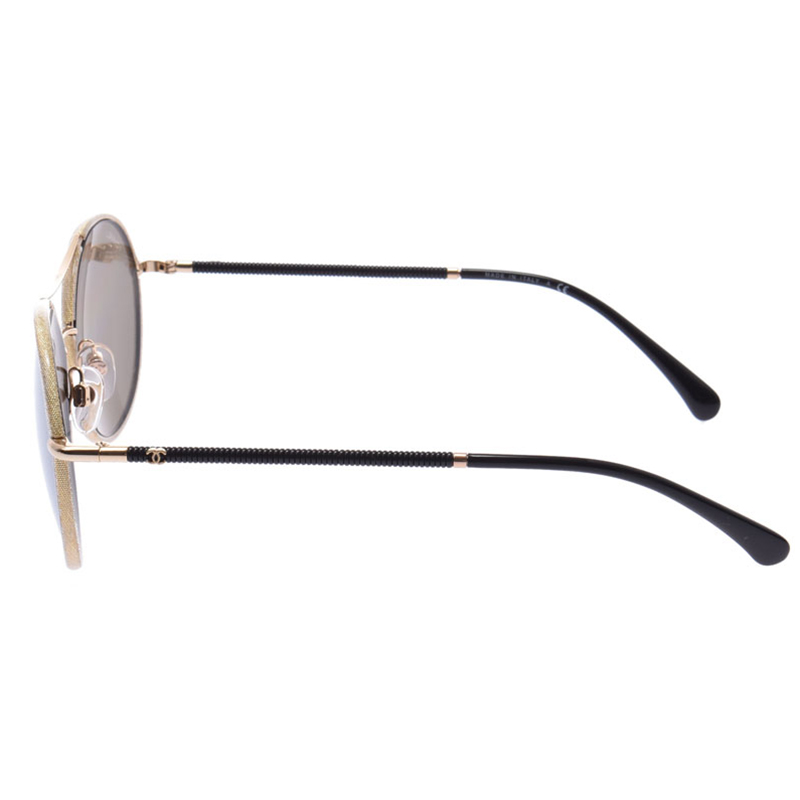 

Chanel Dark Brown 4228-Q Gold Sunglasses