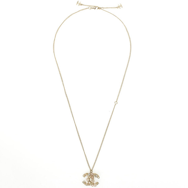 Chanel CC Crystal Pendant Necklace Chanel | TLC