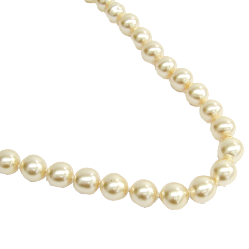 

Chanel Ivory Faux Pearl Necklace, White