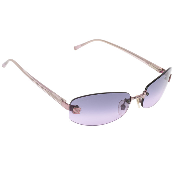 Chanel 4067 Purple Rimless Women Sunglasses