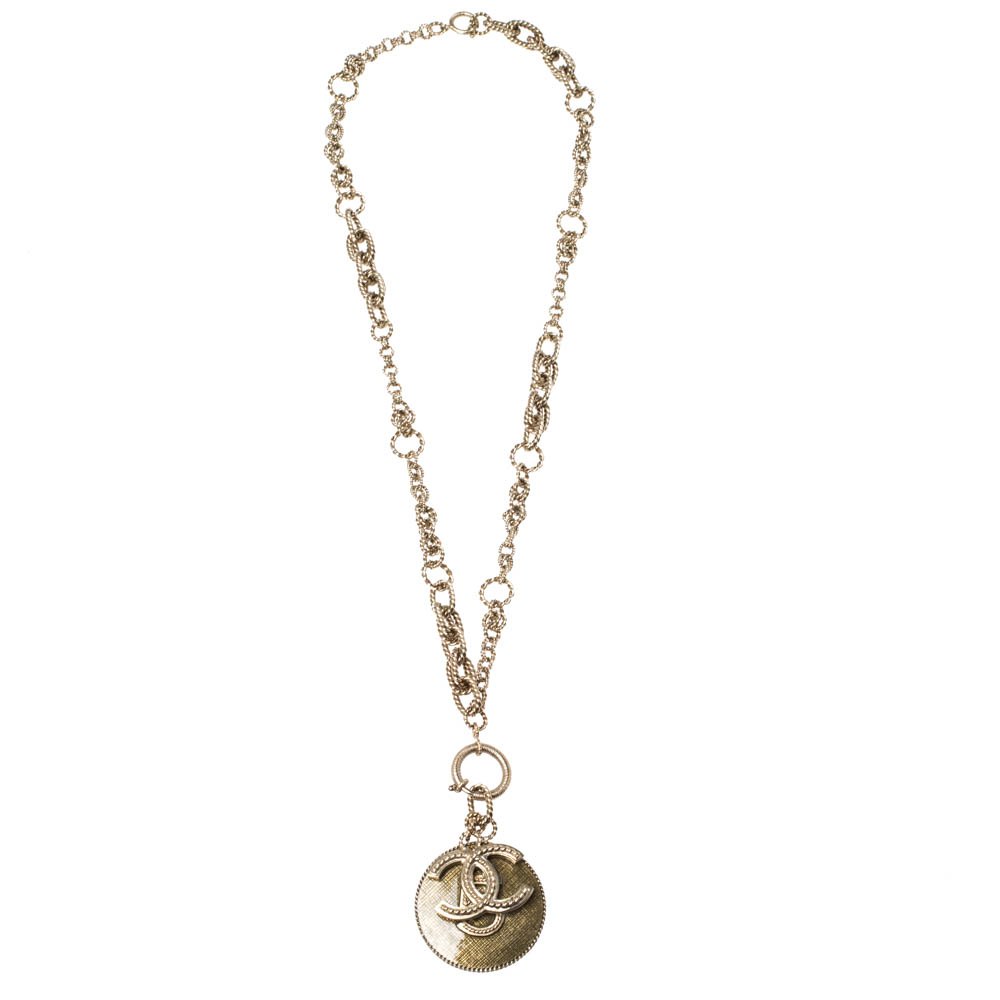

Chanel CC No.5 Resin Gold Tone Long Pendant Necklace