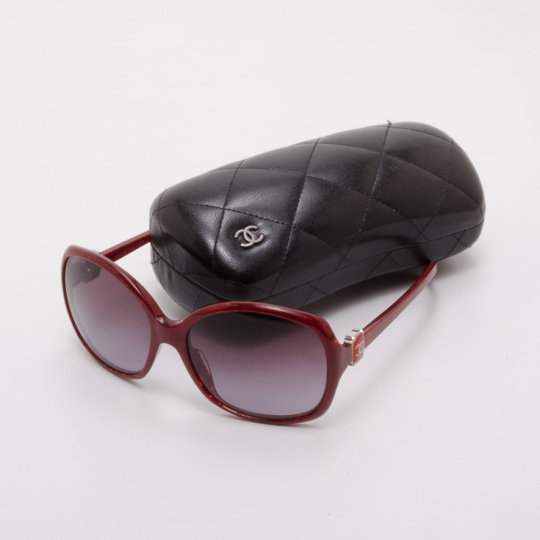 Chanel Red Oversized CC Logo Sunglasses 5174 Chanel