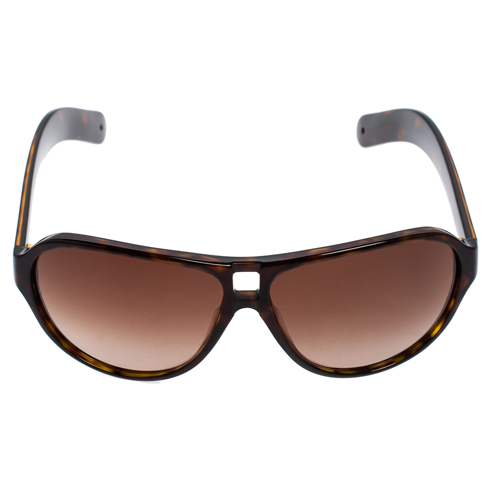 

Chanel Brown Havana/ Brown Gradient 5233 Pilot Sunglasses