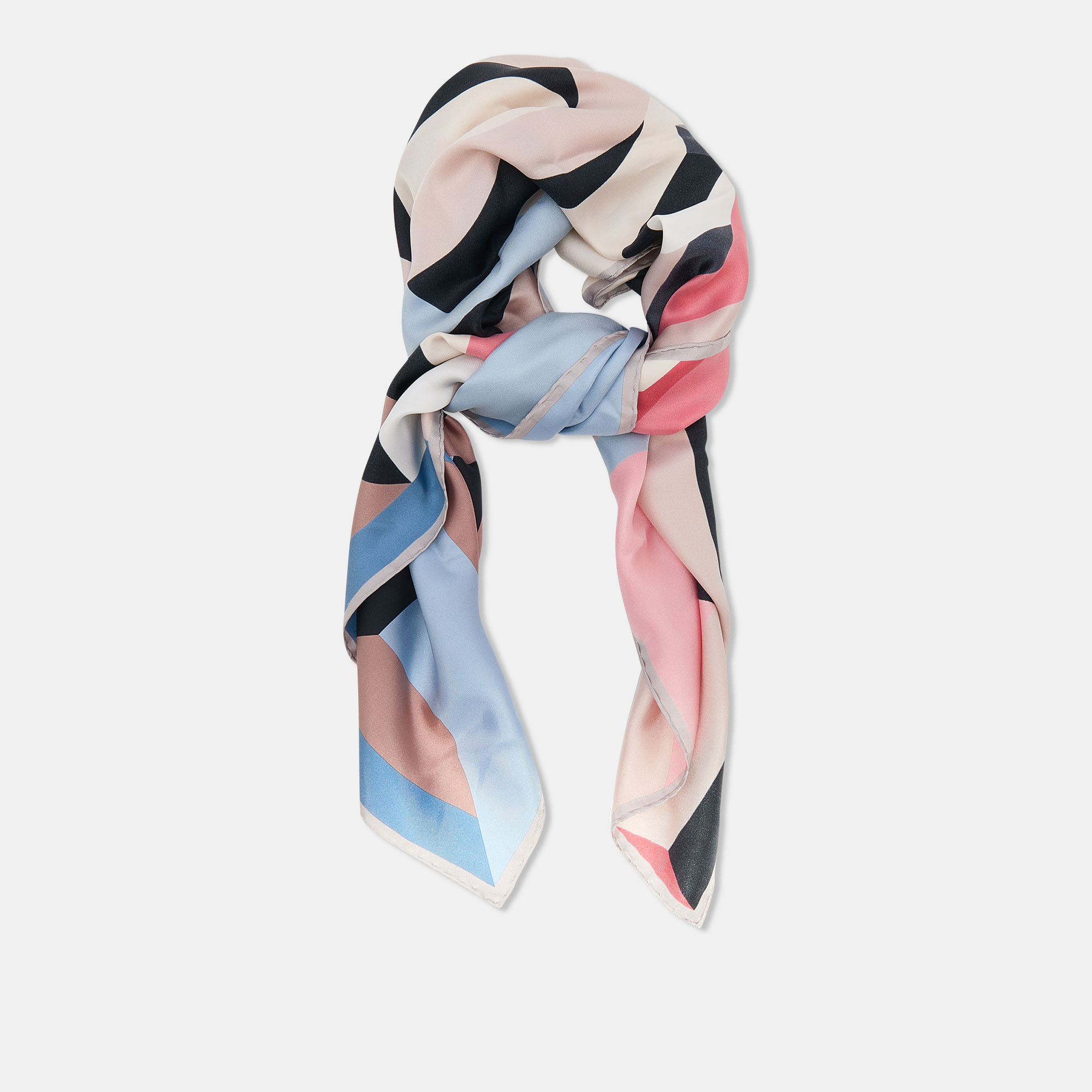 

Chanel Multicolor Printed Silk Square Scarf