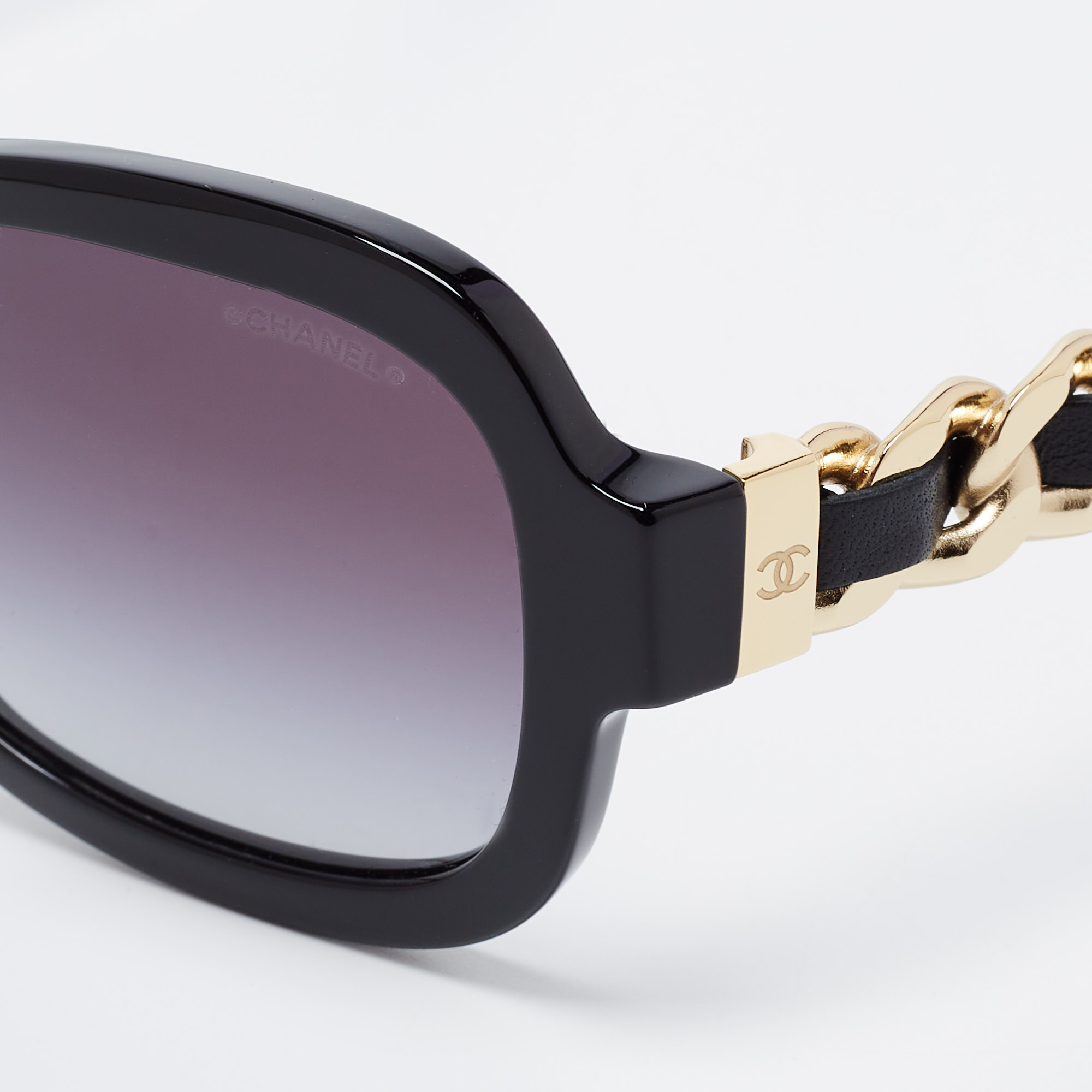 

Chanel Black 5465-Q Chain-Link Sunglasses