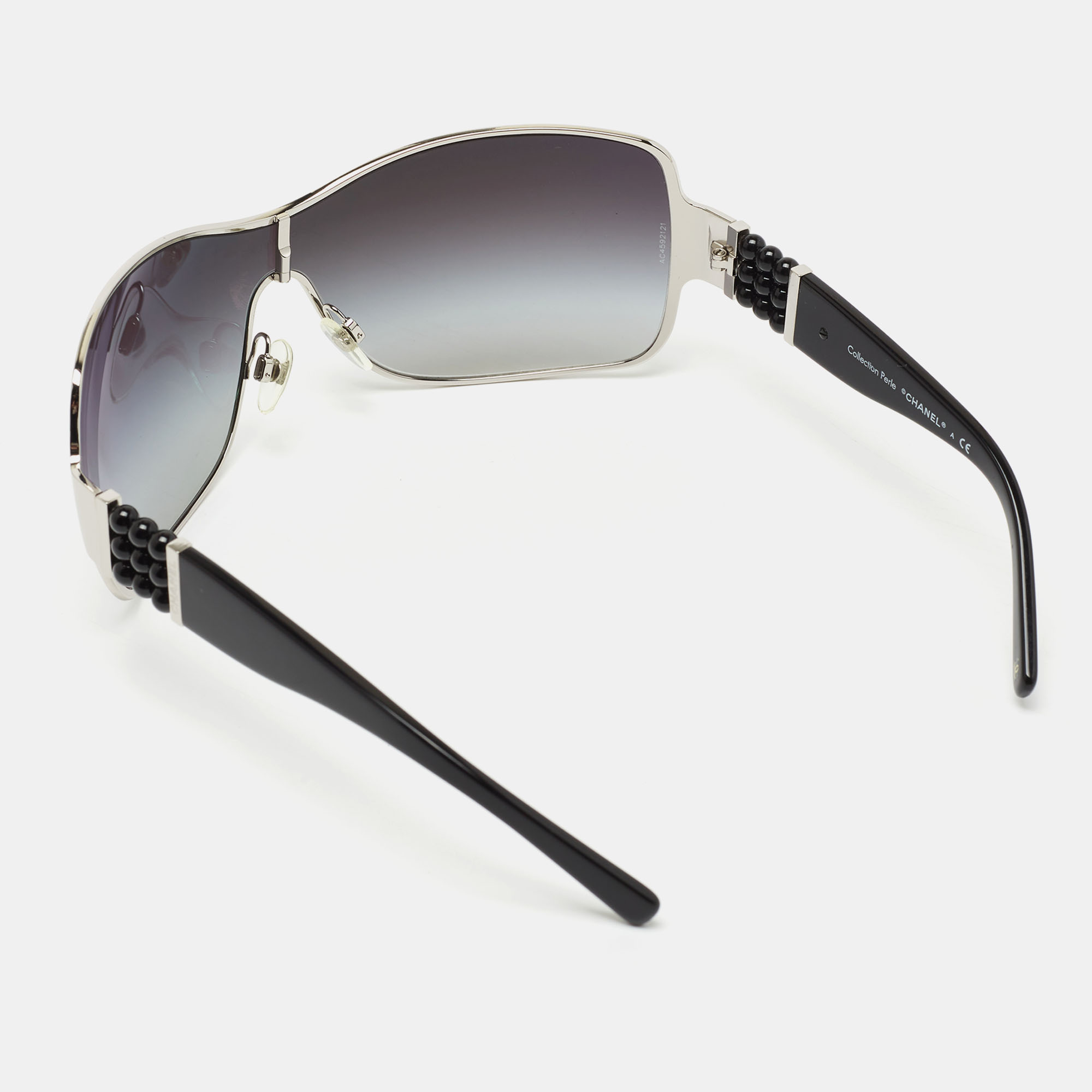 

Chanel Black 4177-H Perle Collection Shield Sunglasses