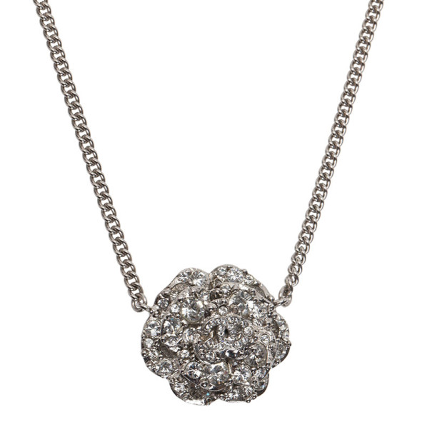 Chanel Crystal Camellia Pendant Necklace Chanel | TLC