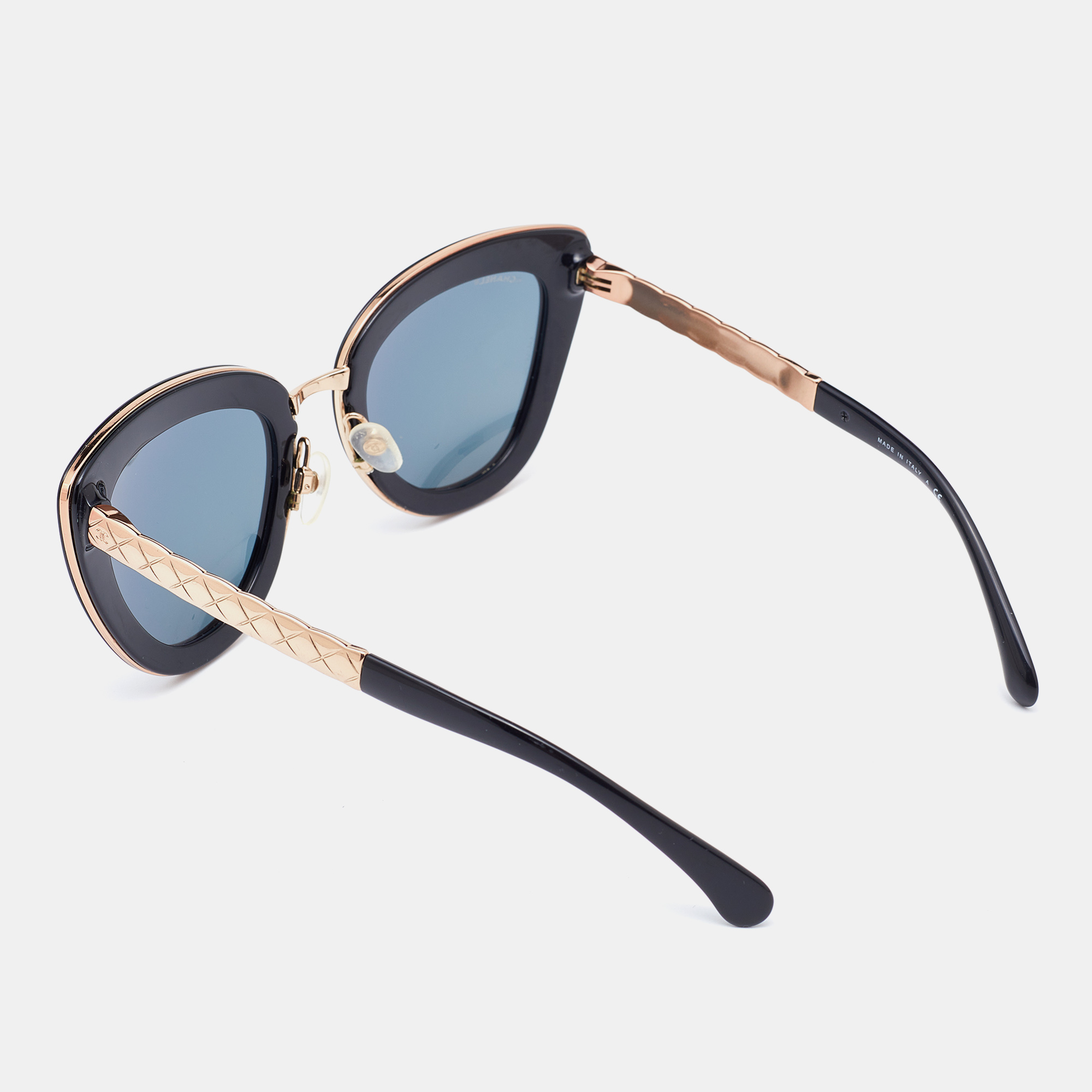 

Chanel Rose Gold Tone/ Gold Mirrored 5368 Cat-Eye sunglasses