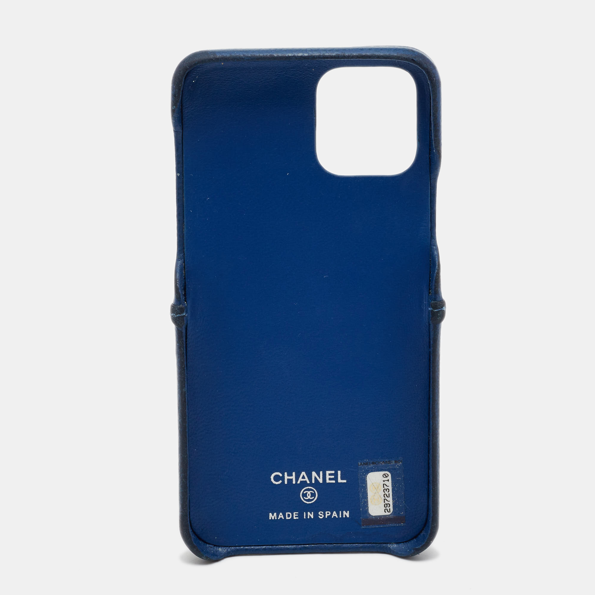 

Chanel Blue Quilted Leather CC iphone 11 Pro Cover