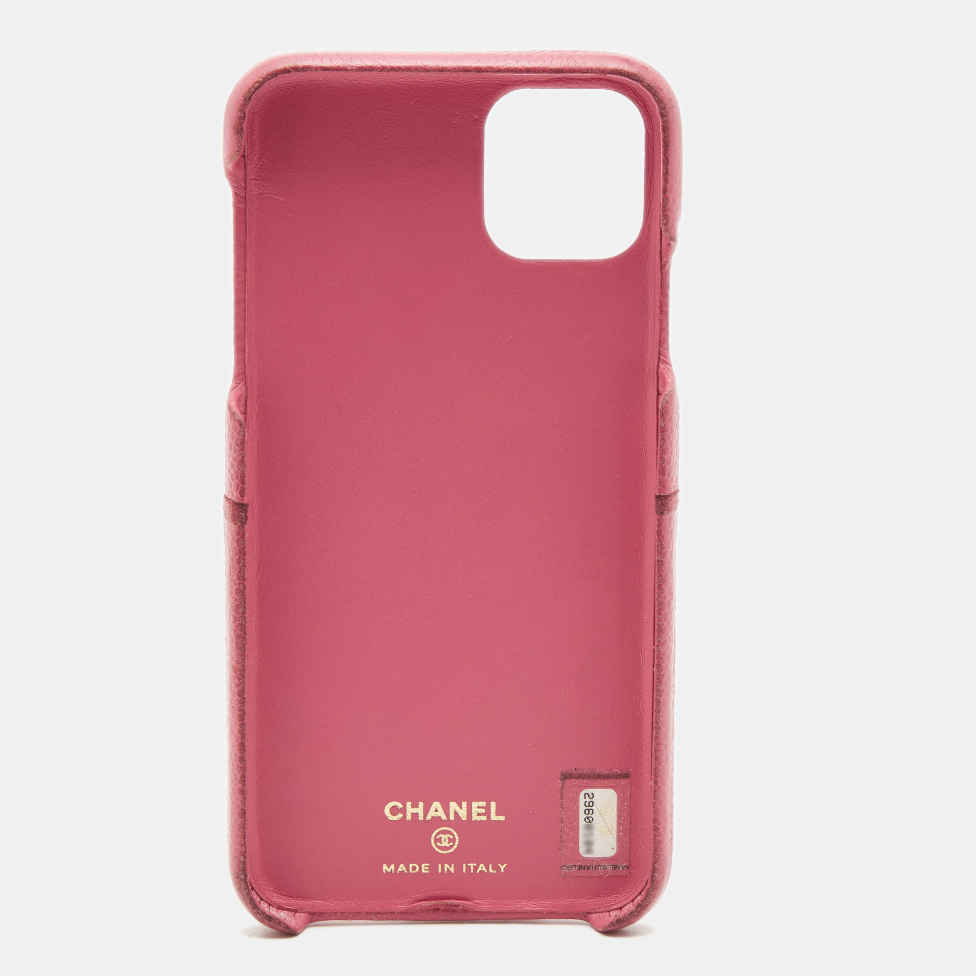 

Chanel Pink Quilted Caviar Classic iPhone 11 Pro Max Case