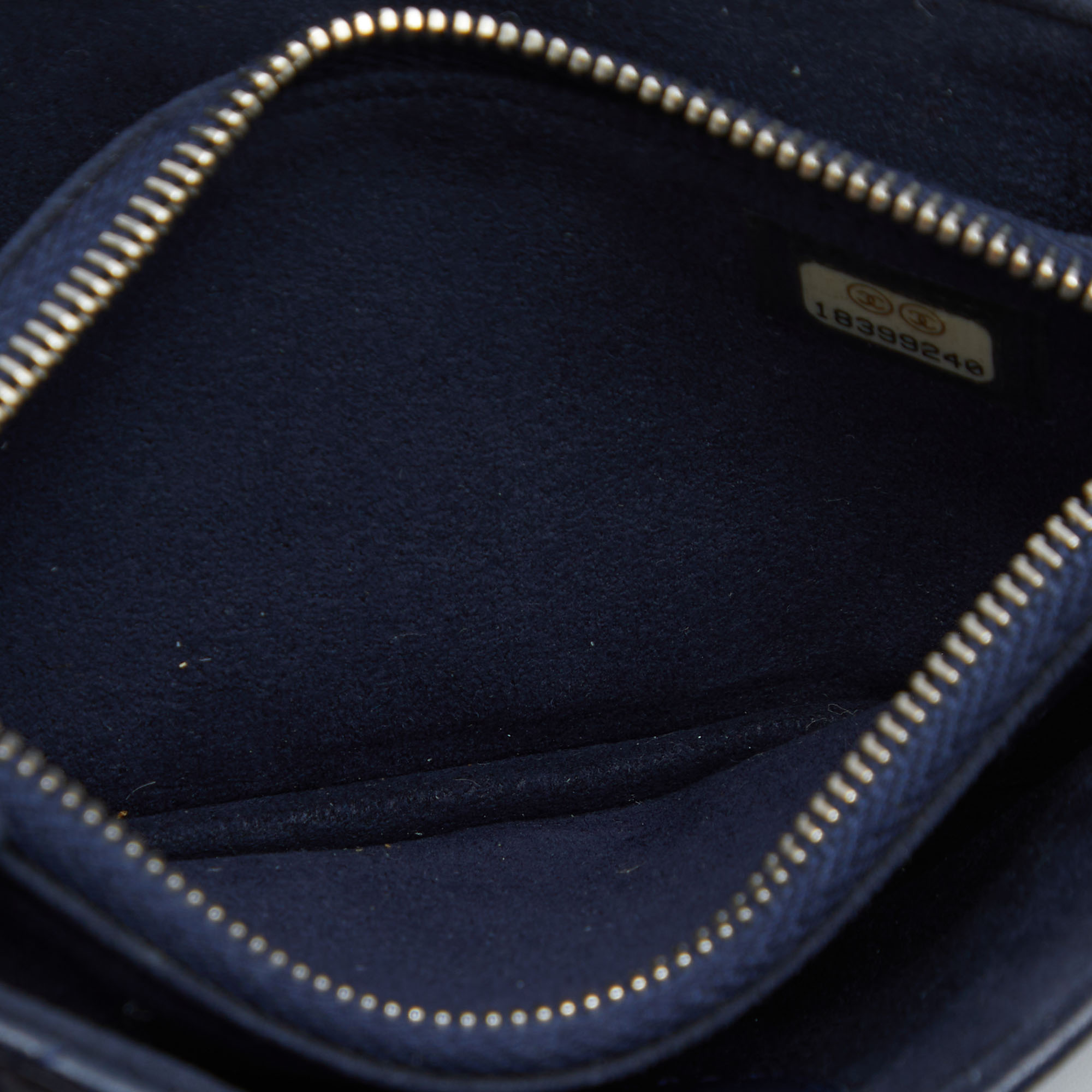 

Chanel Blue Quilted Leather CC Phone Pouch