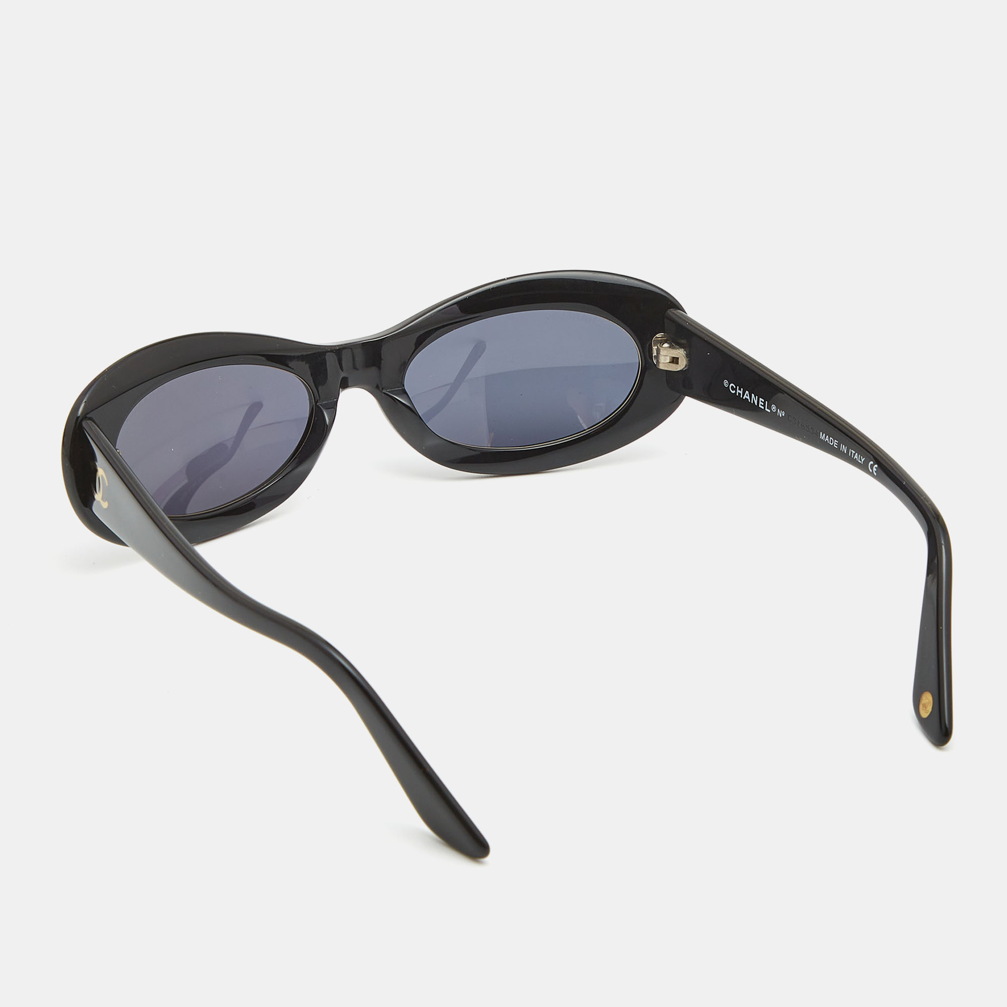 

Chanel Black CC Oval Sunglasses