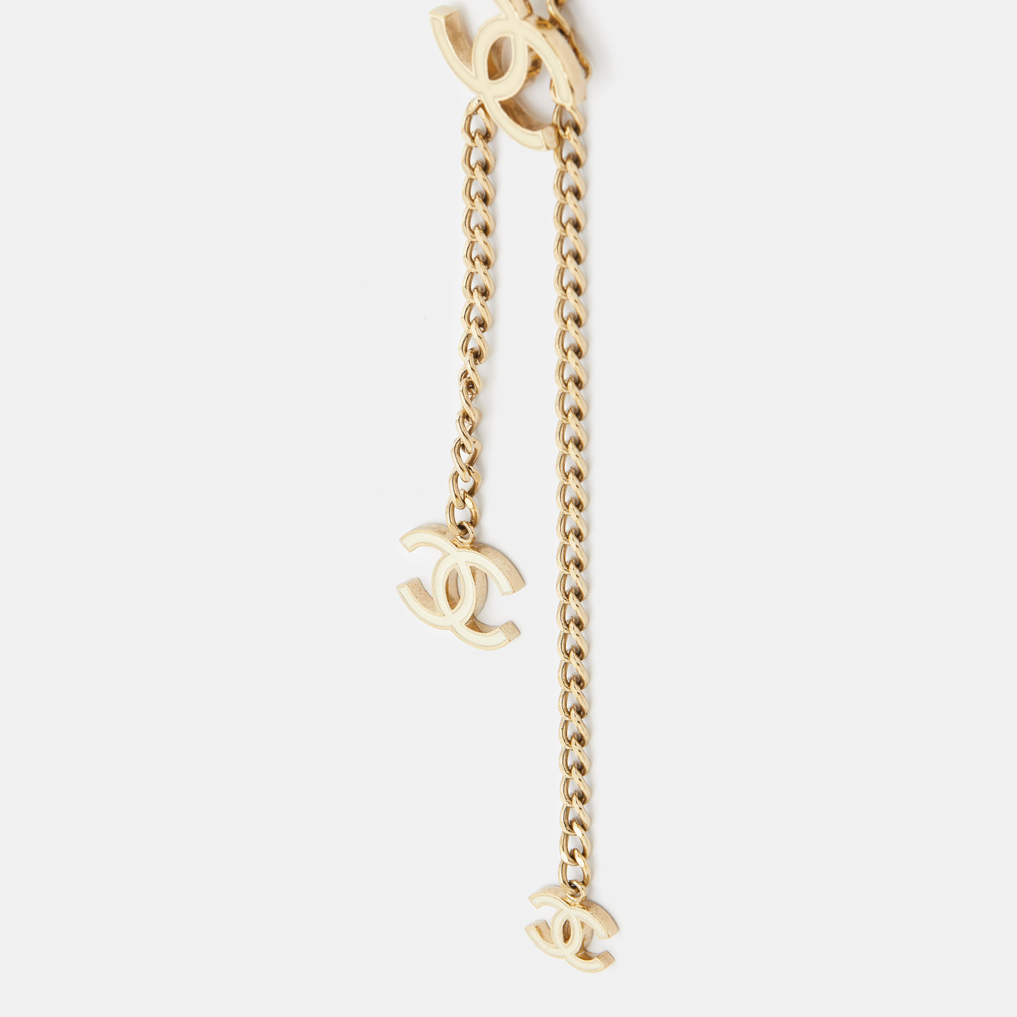 

Chanel Enamel CC Gold Tone Chain Belt