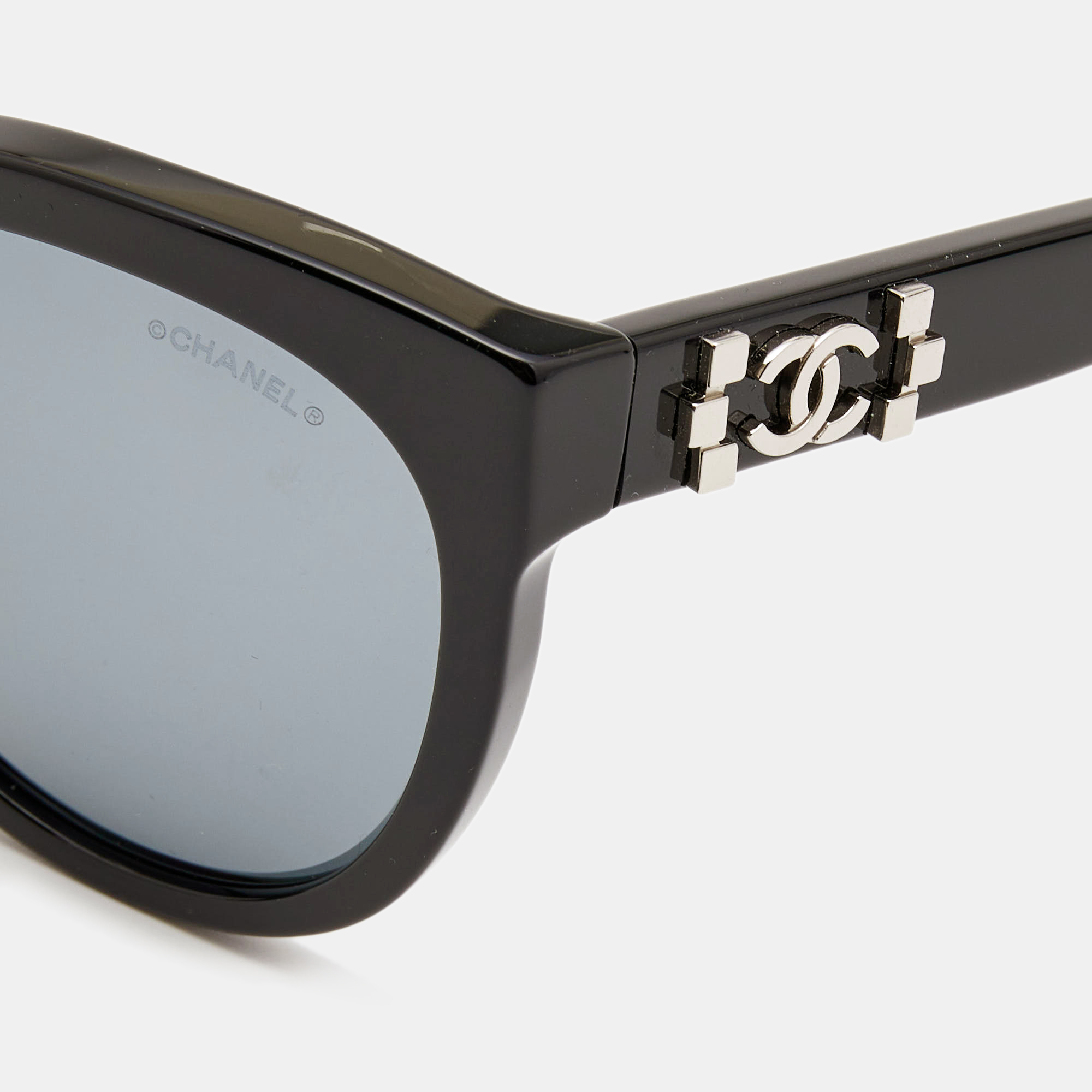 

Chanel Black CC Cat Eye Sunglasses