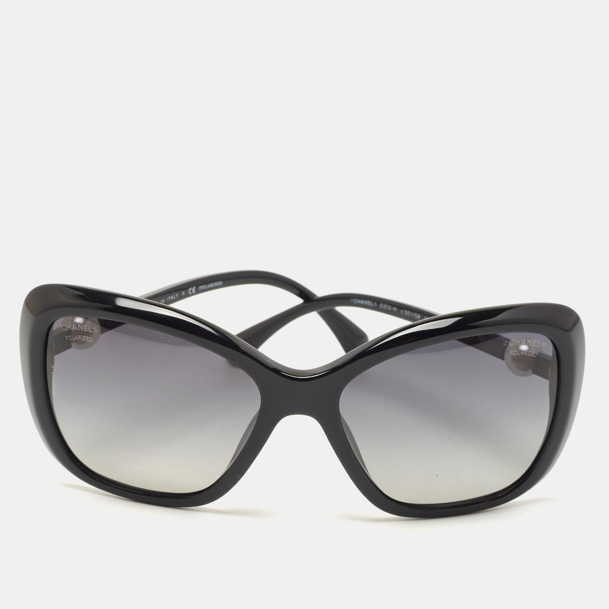 Chanel Interlocking CC Logo Square Sunglasses - Black Sunglasses,  Accessories - CHA938259