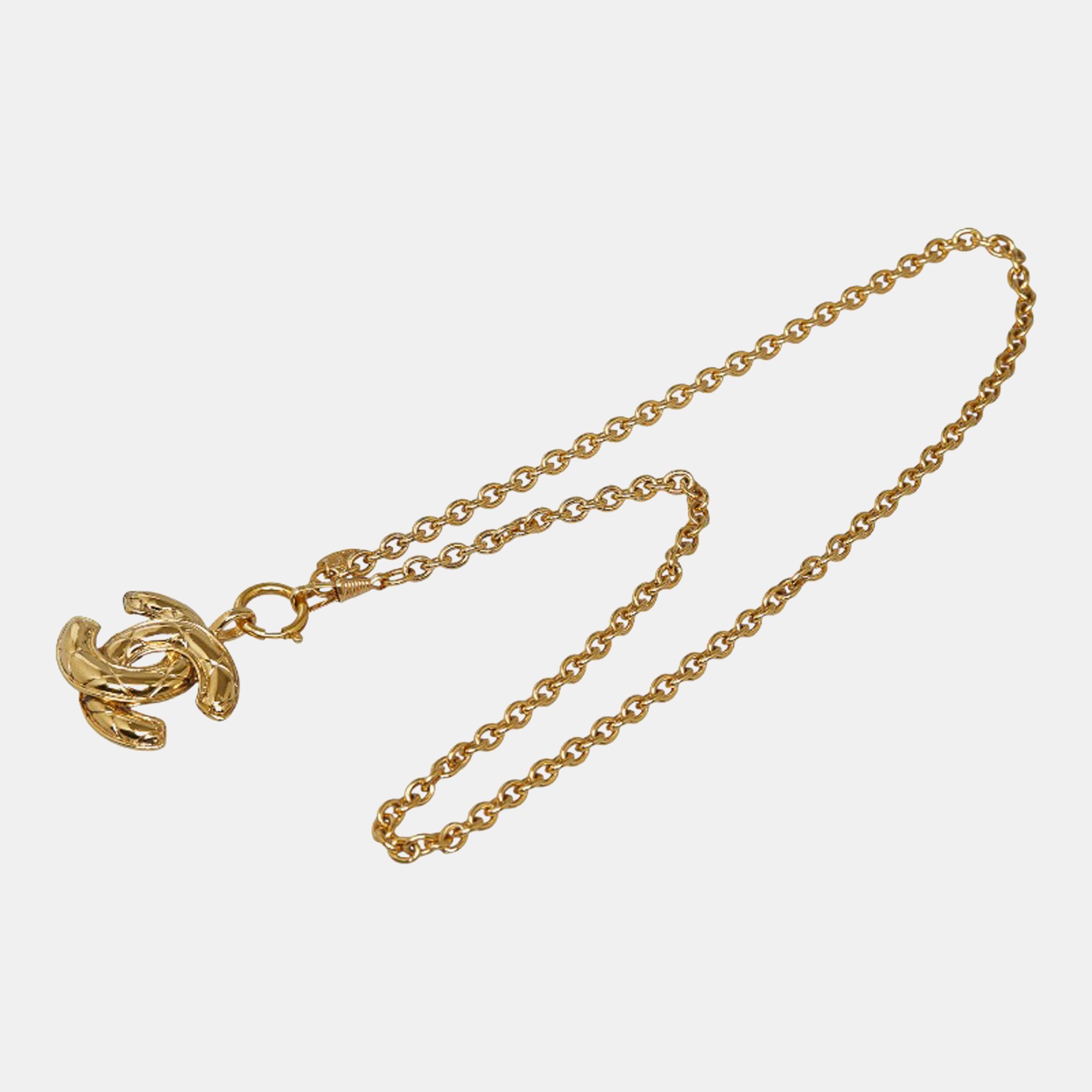 

Chanel CC Gold Crystal, Yellow Gold Tone Metal Fashion and Silver Jewelry