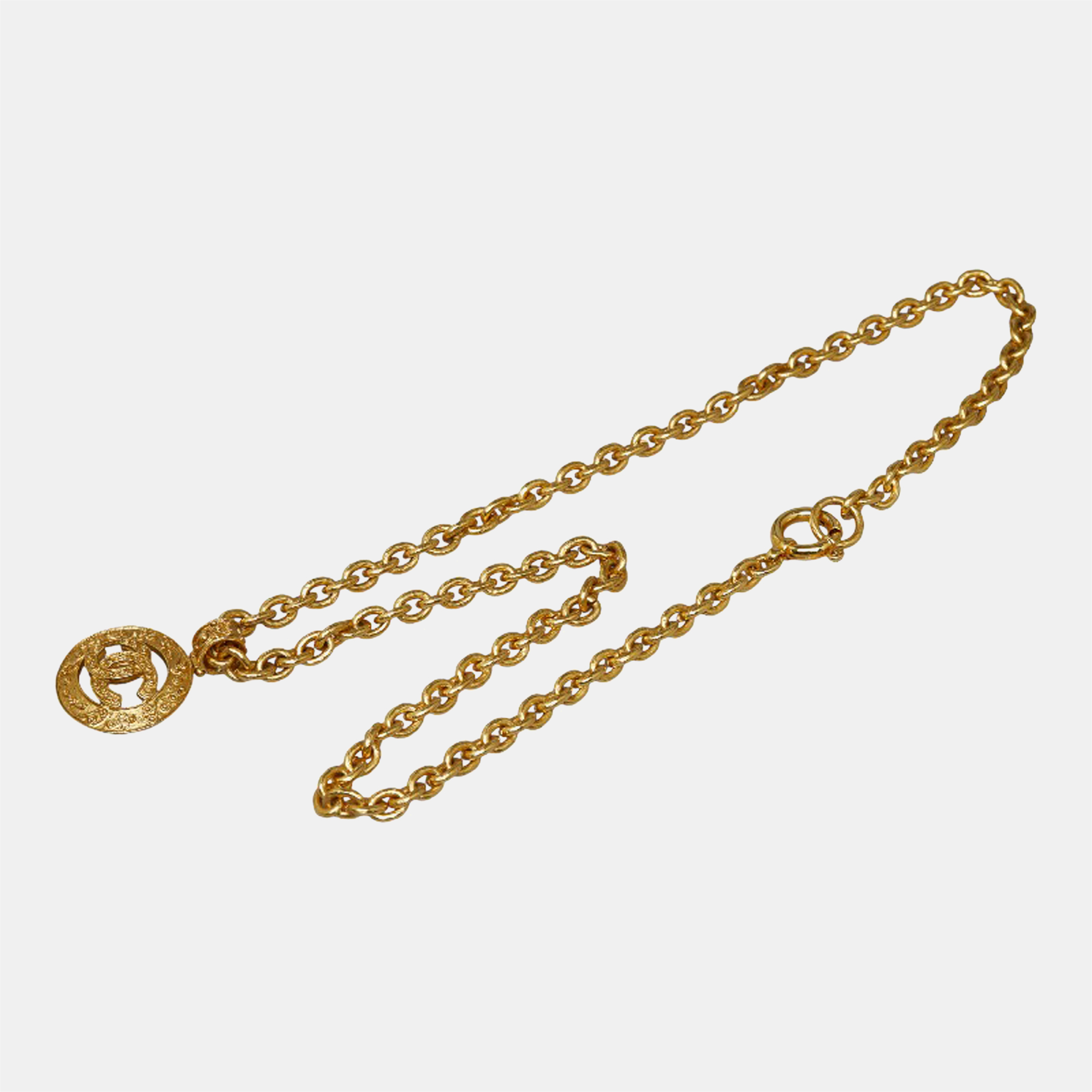 

Chanel CC Yellow Gold Tone Metal Fashion and Silver Jewelry