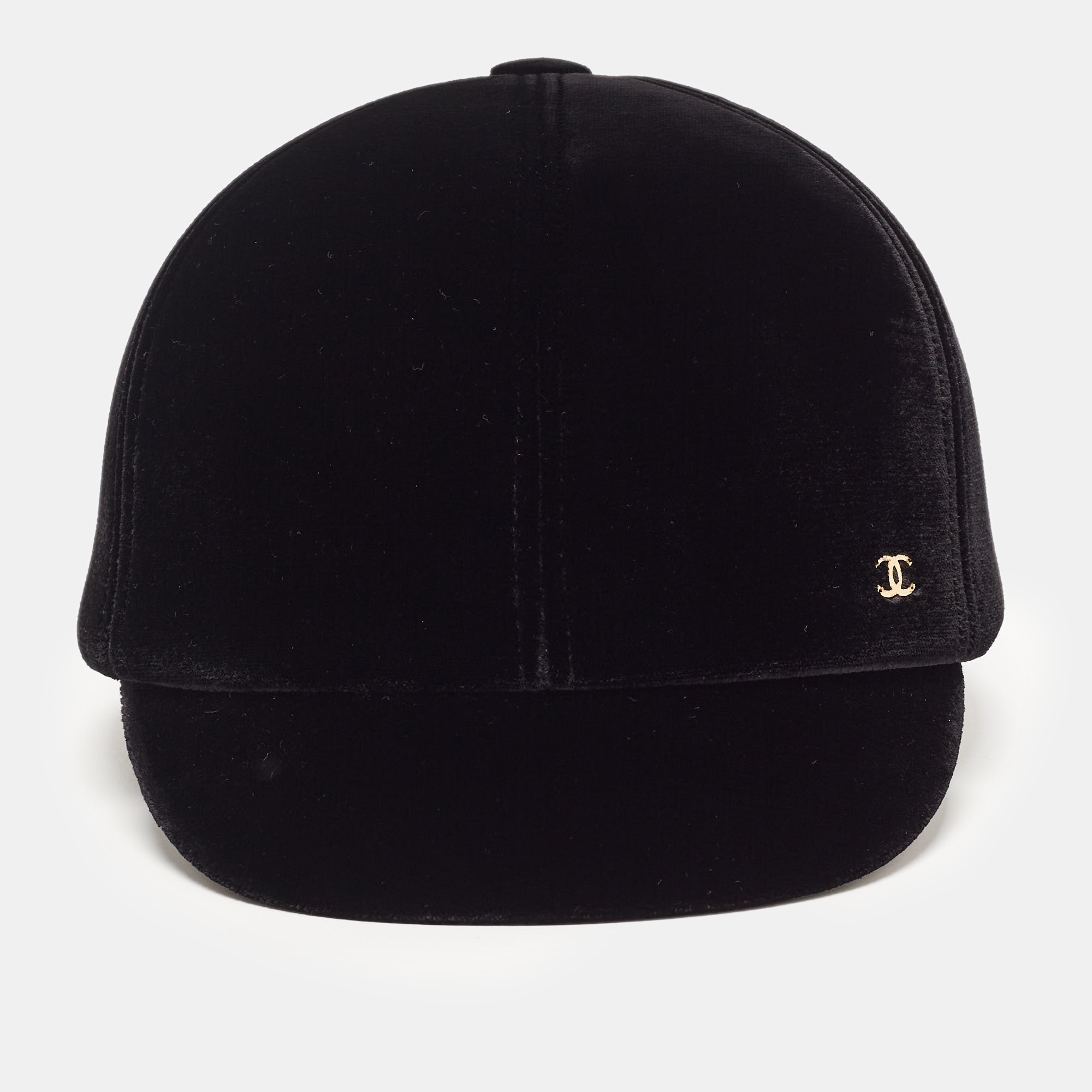 

Chanel Black Velvet Casquette Cap