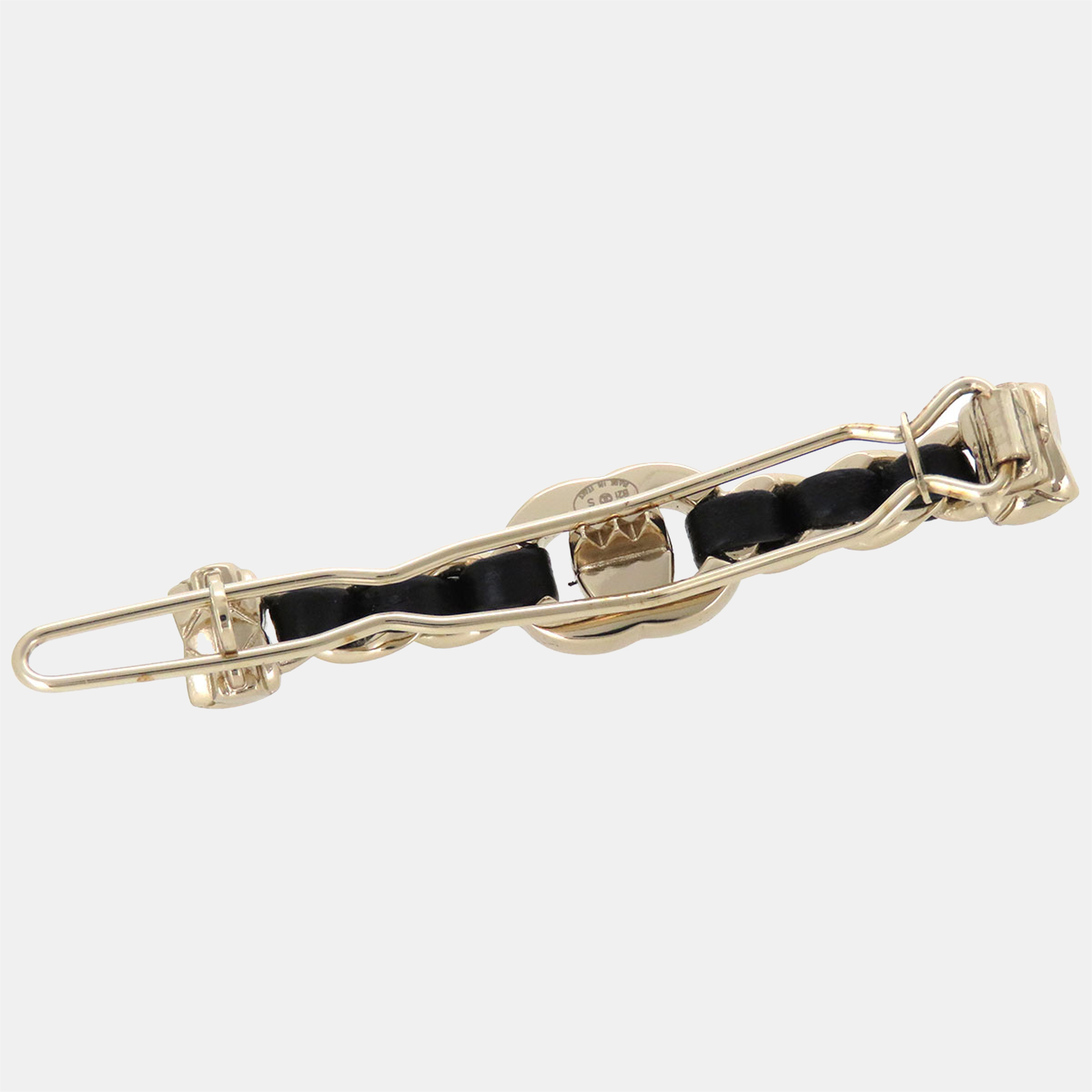 

Chanel Black Metal CC Turnlock Hair Clip Hair Accessory