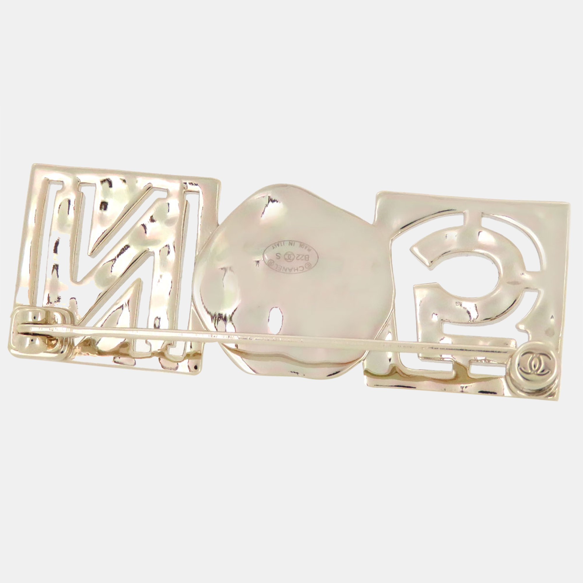 

Chanel Gold Metal CC No. 5 Brooch