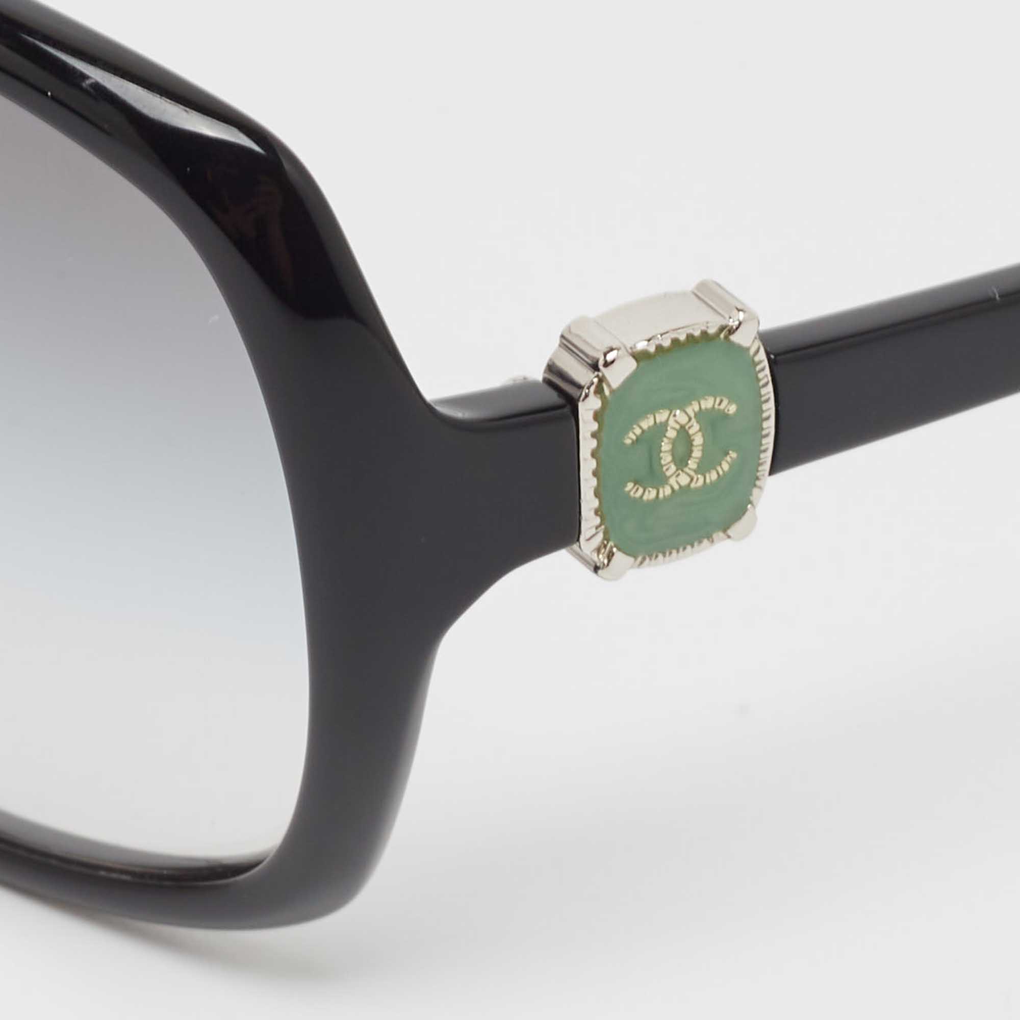 

Chanel Black Gradient CC Oversized Sunglasses