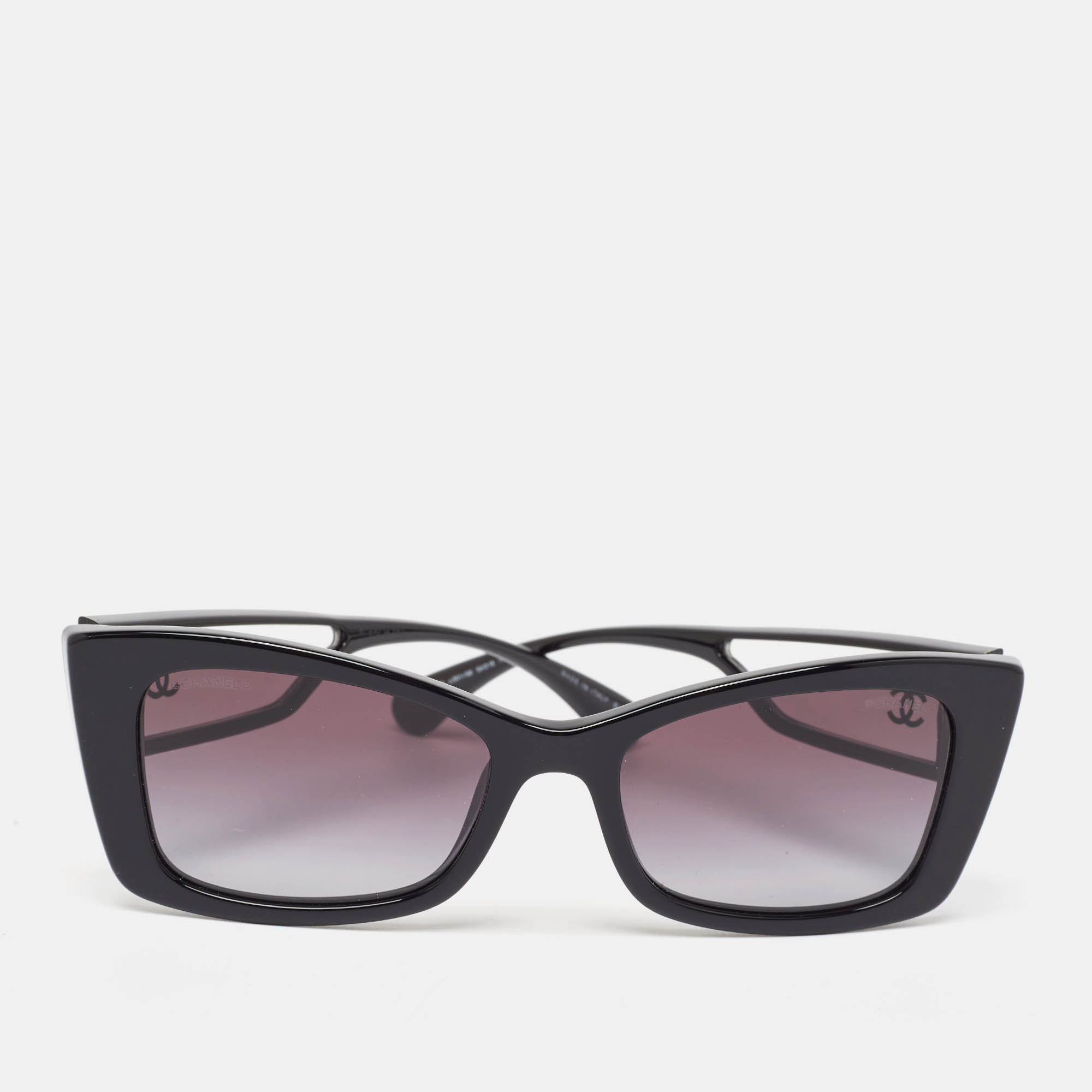 

Chanel Black Gradient CC Rectangle Sunglasses