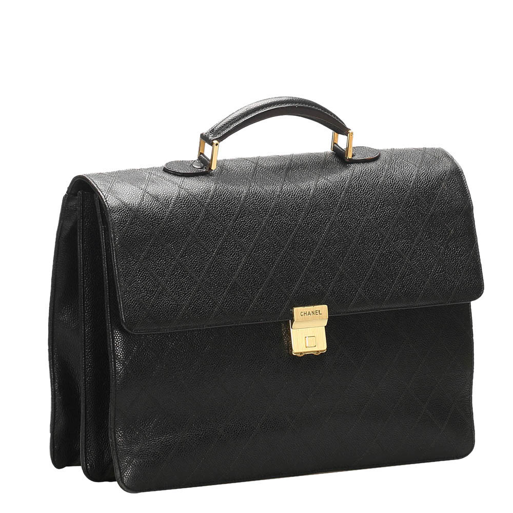 

Chanel Black Leather Timeless Business Bag
