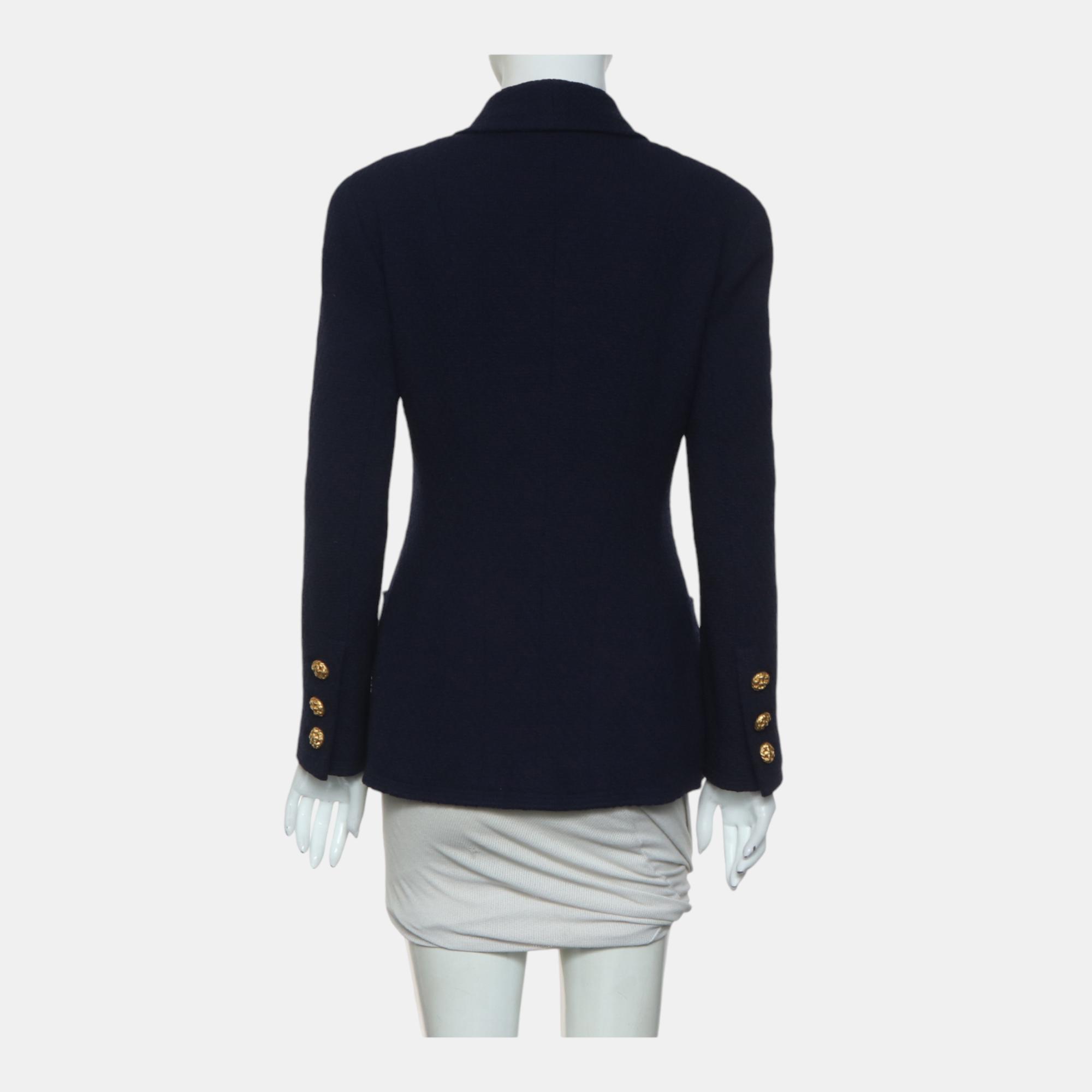 Chanel Vintage Blazer With Gold Buttons 