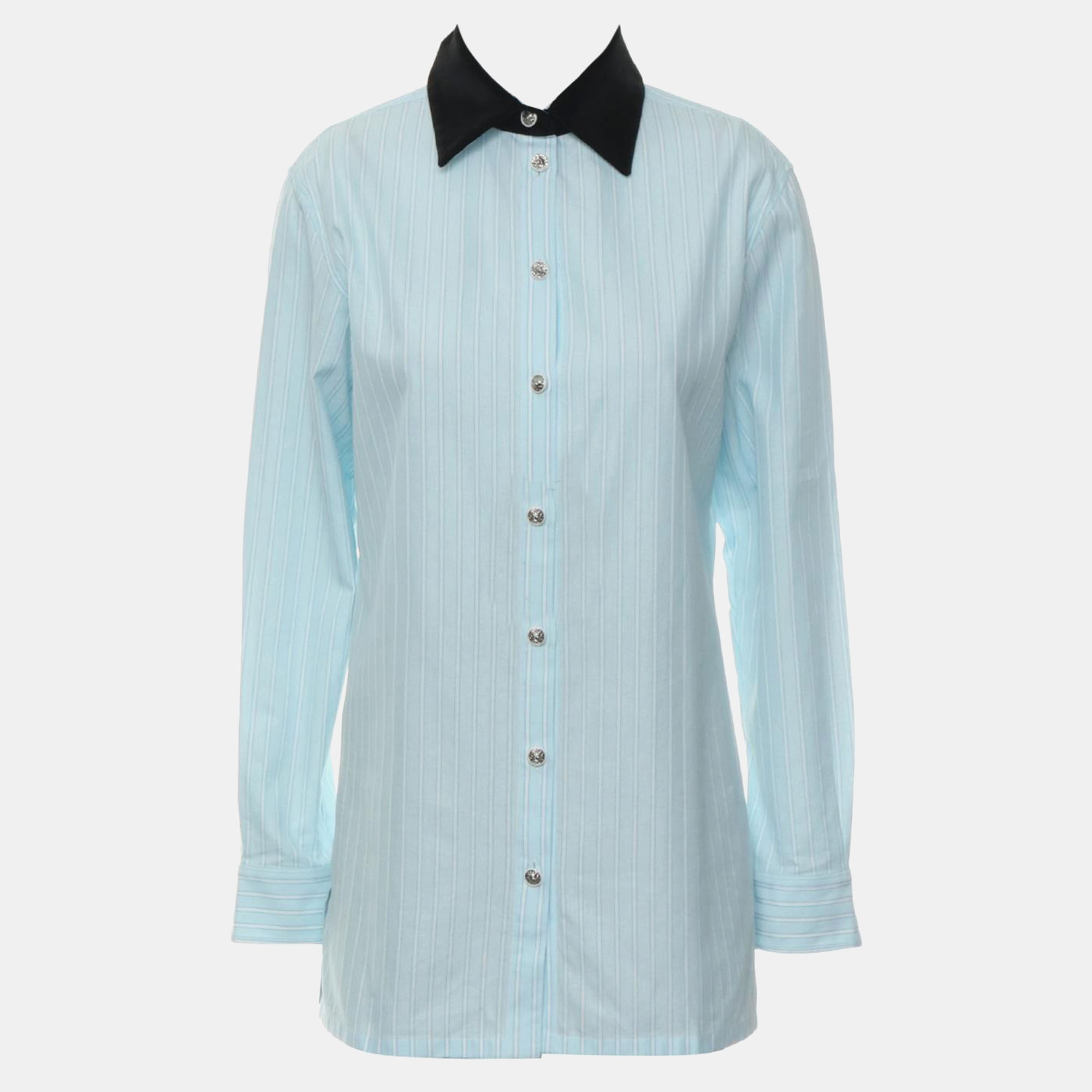 

Chanel Blue Cotton Stripes Shirt, Black