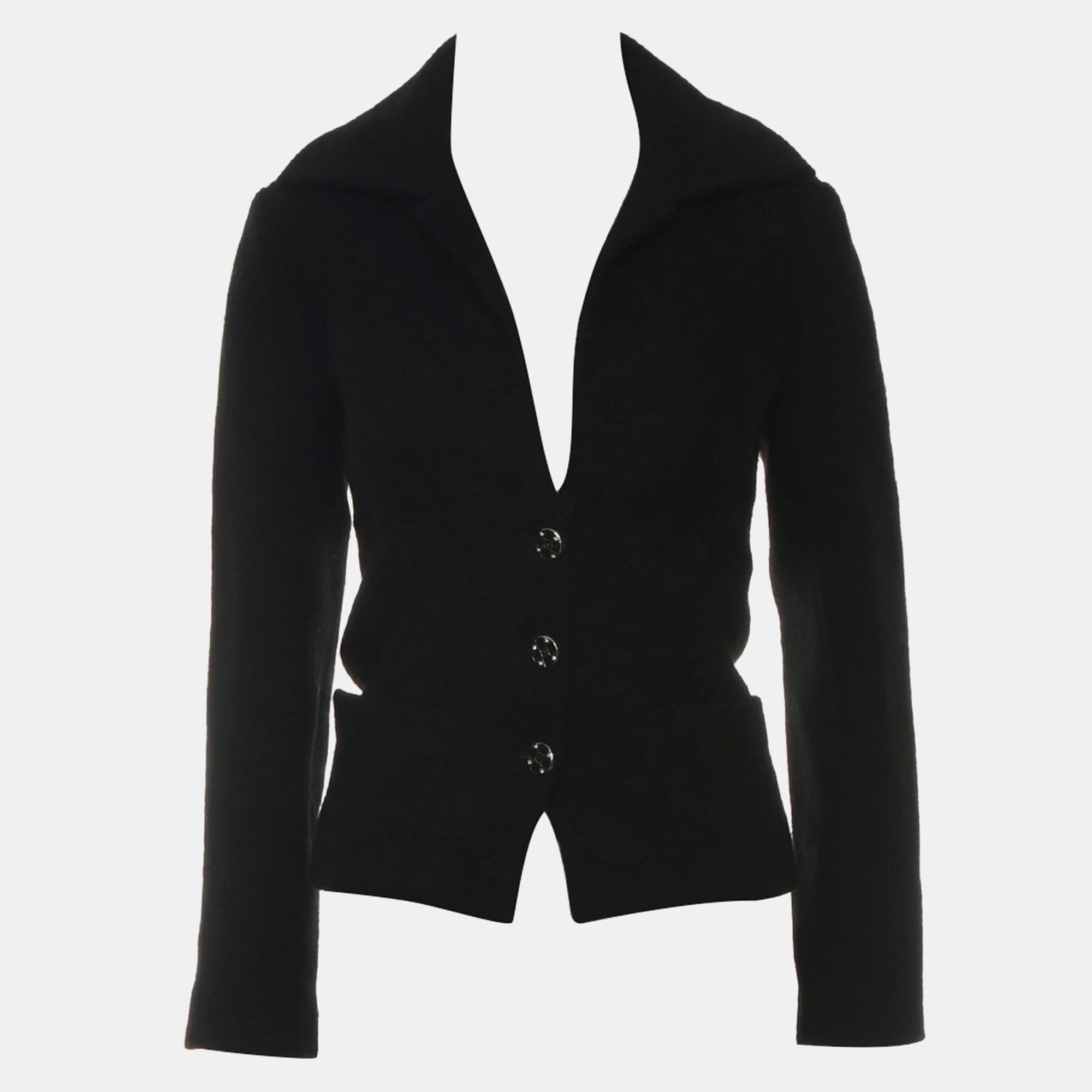 

Chanel Black Wool 22A/W Three-Buttons Blazer