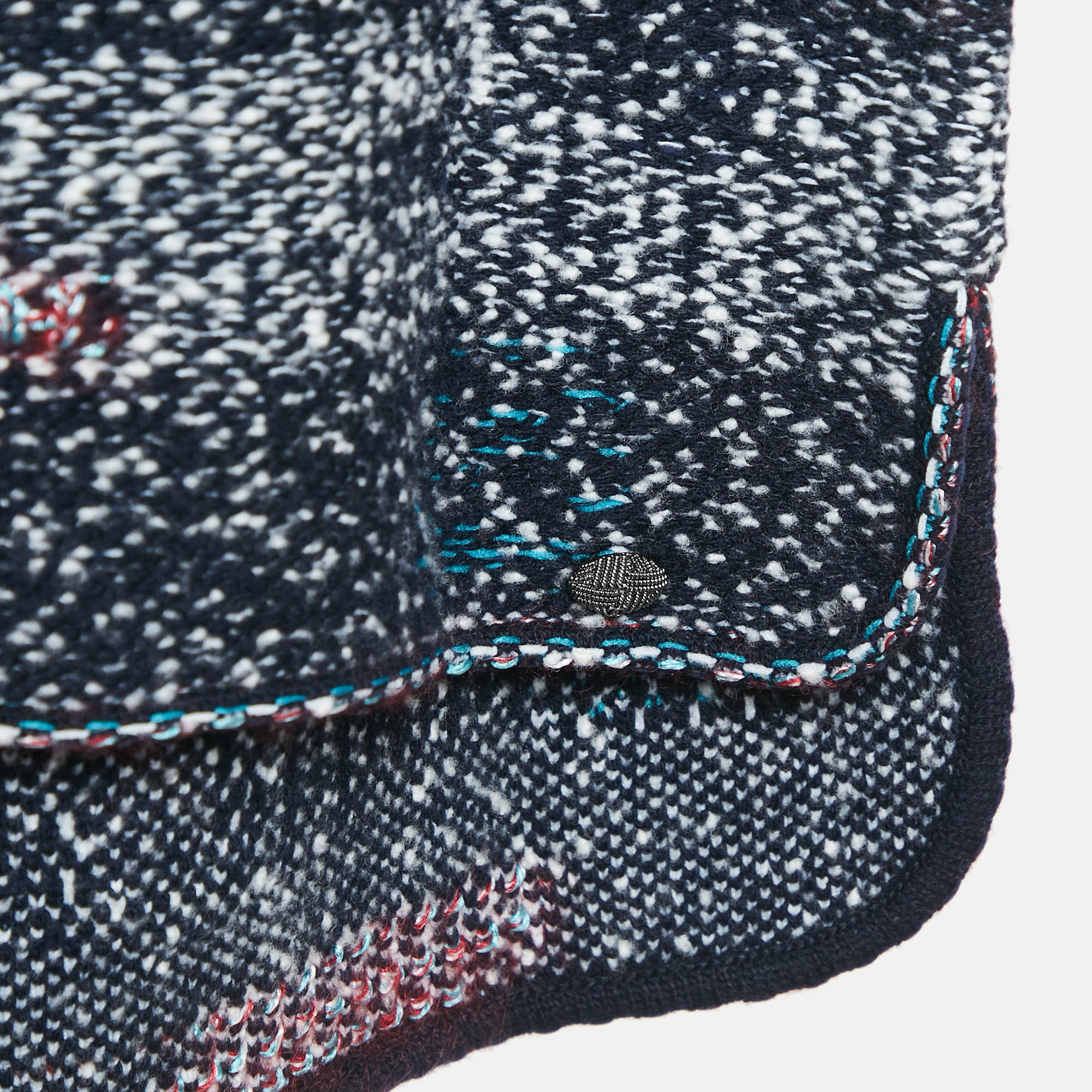 Chanel Multicolor Wool Blend Turtle Neck Jumper M 